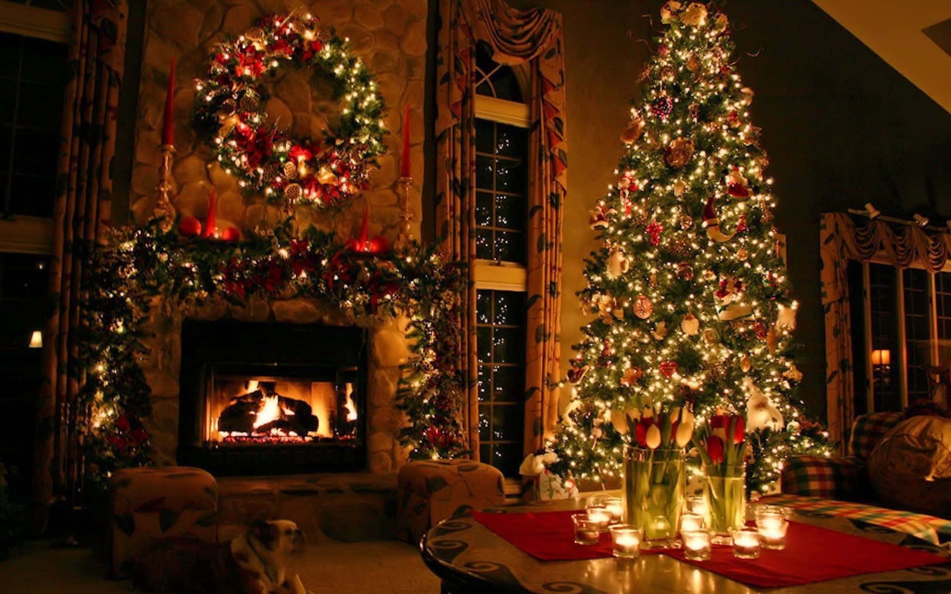 Glædelig julebaggrund til Teams Wallpapers