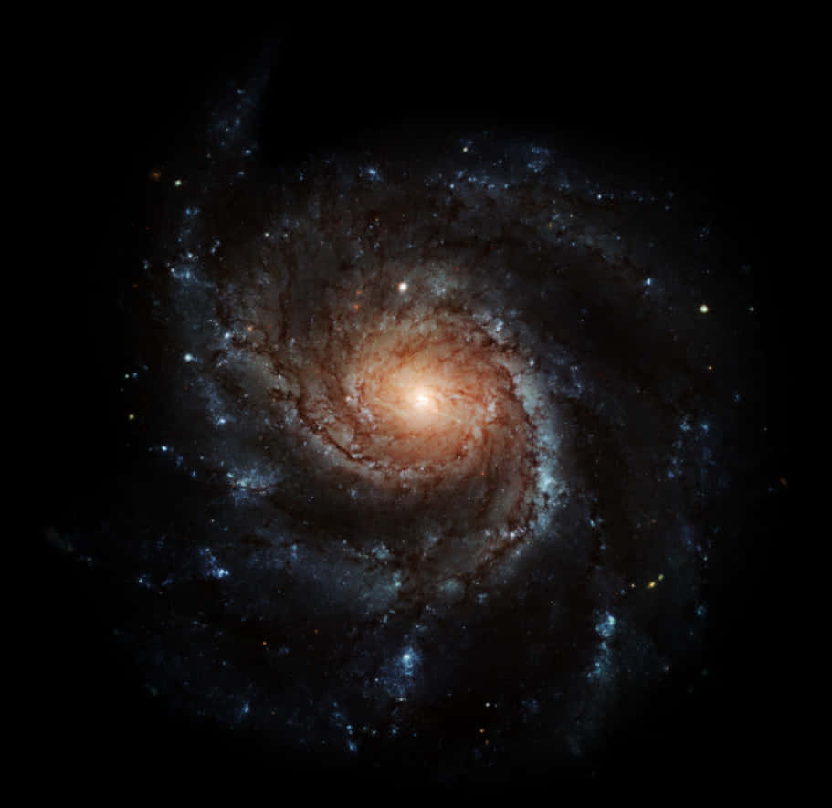 Glød fra spiralgalaksekerne Wallpapers
