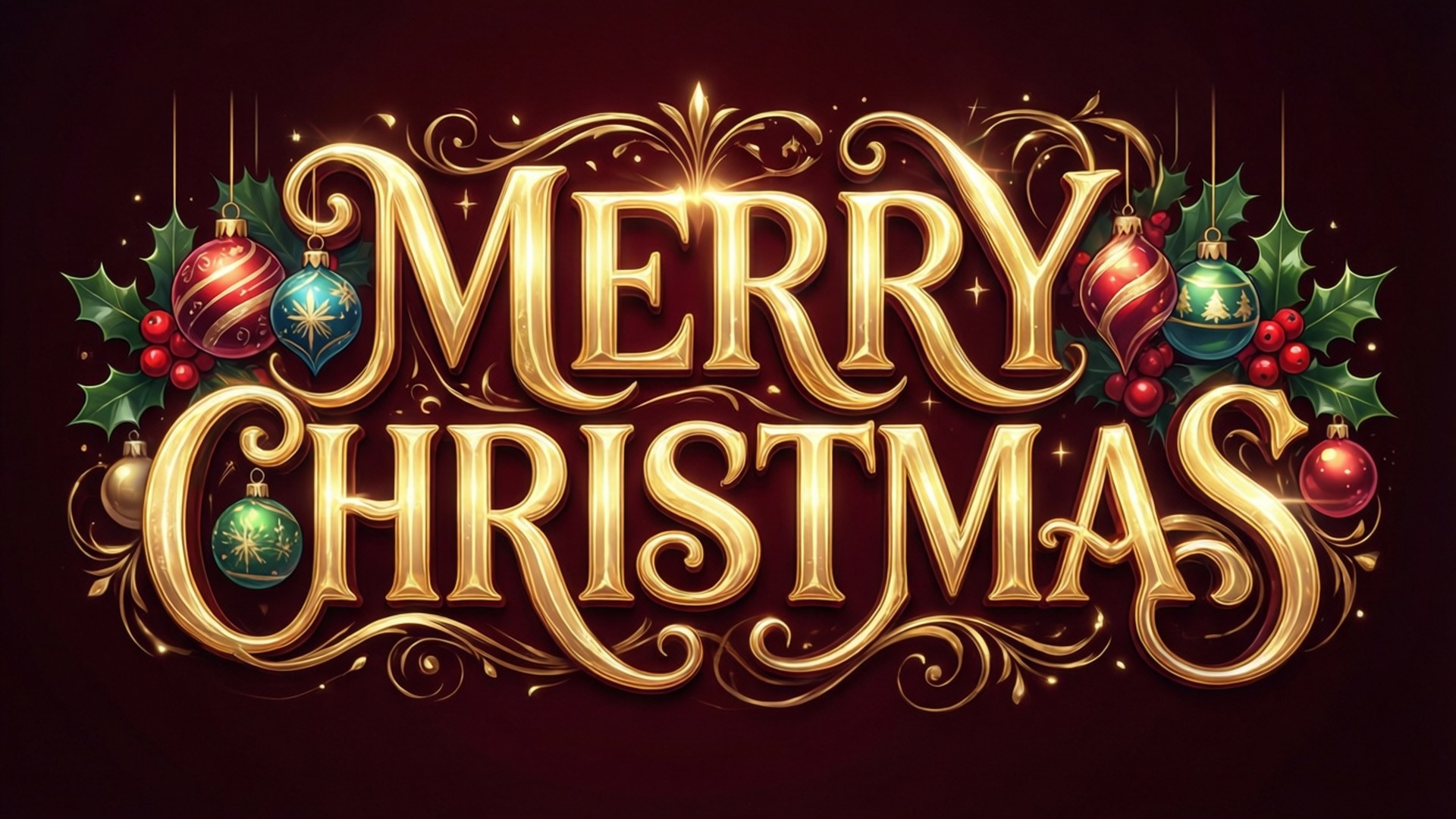 Glædelig Jul Typografi Wallpapers