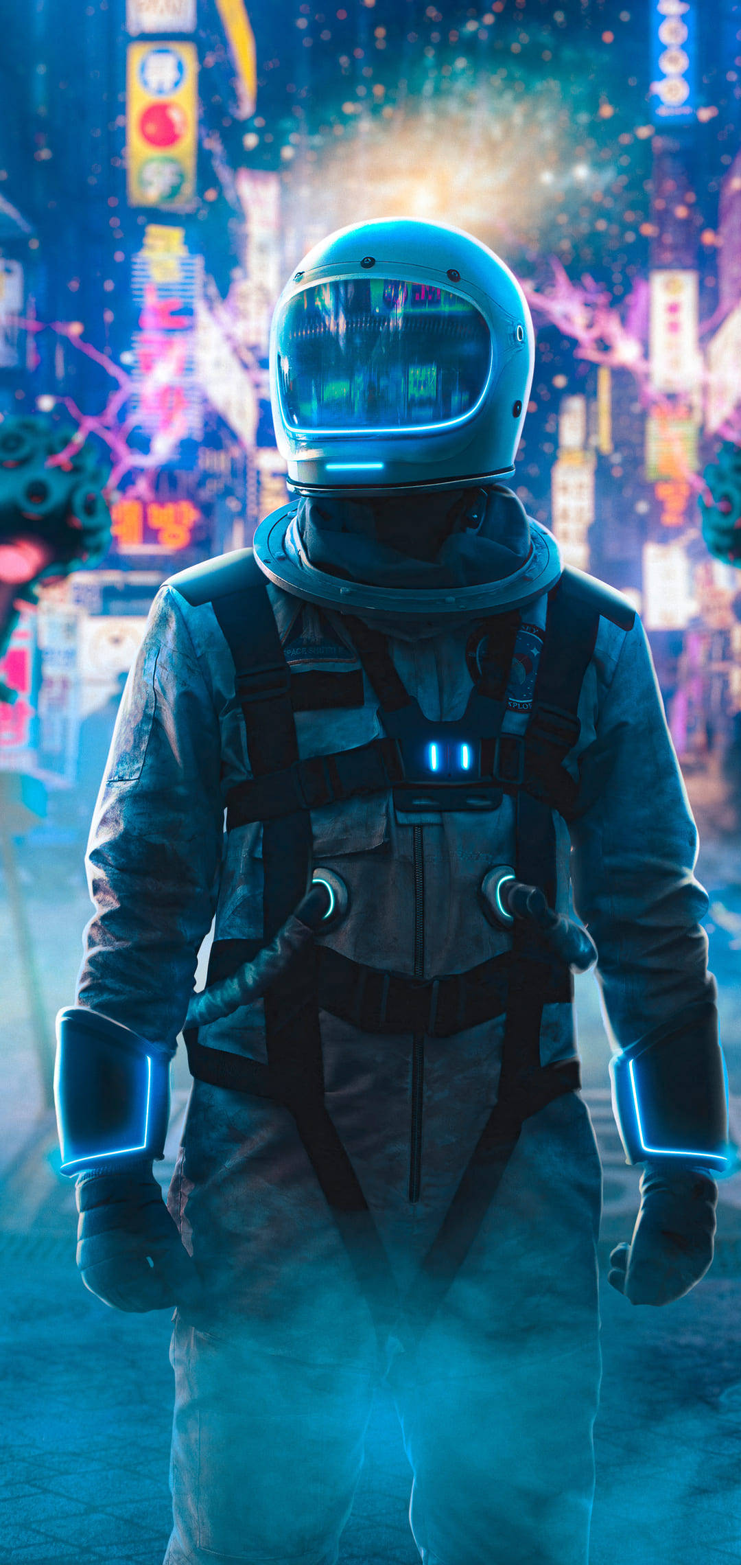 Glødende Astronaut iPhone 11 Wallpapers