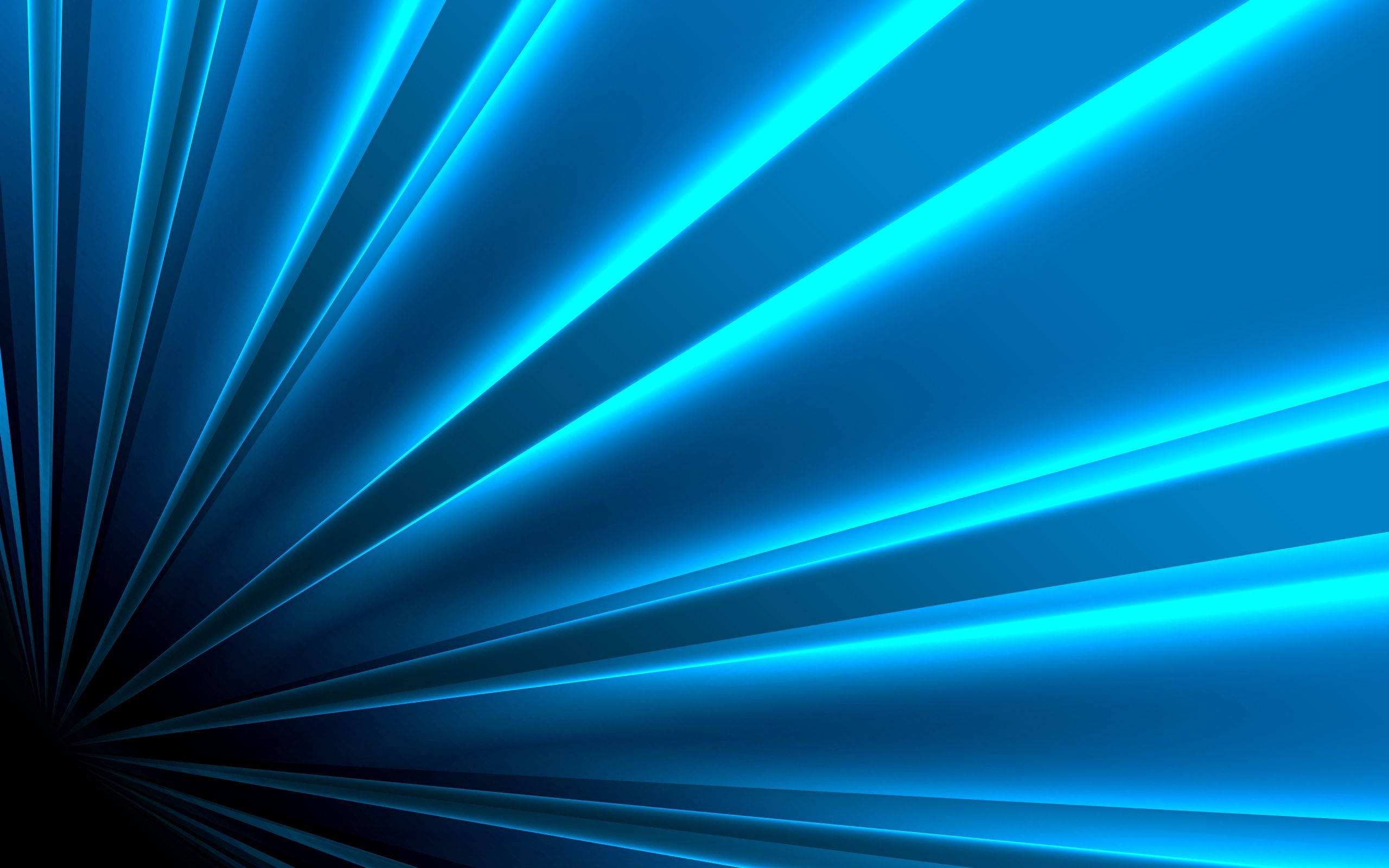 Glødende blå linjer flyder over i abstrakt kunst Wallpapers