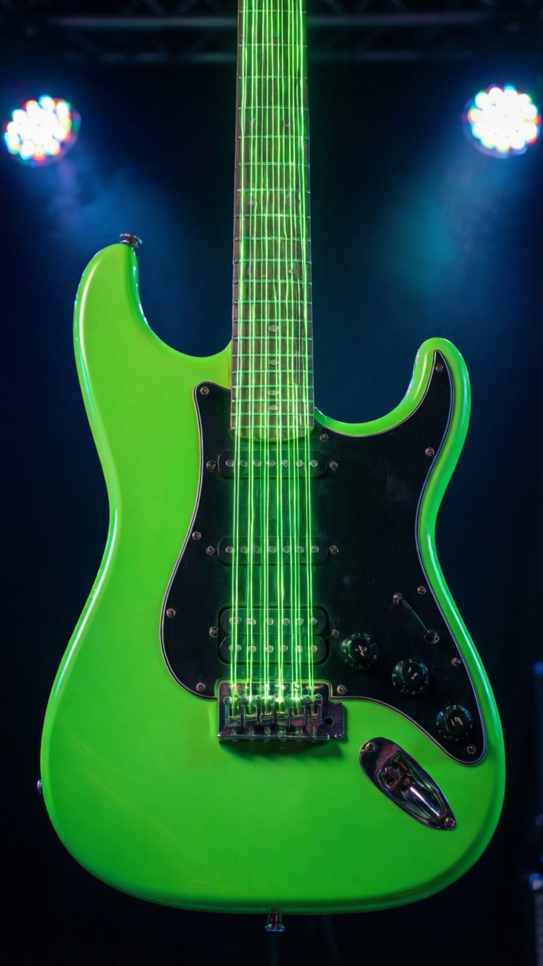 Glødende guitar Wallpapers