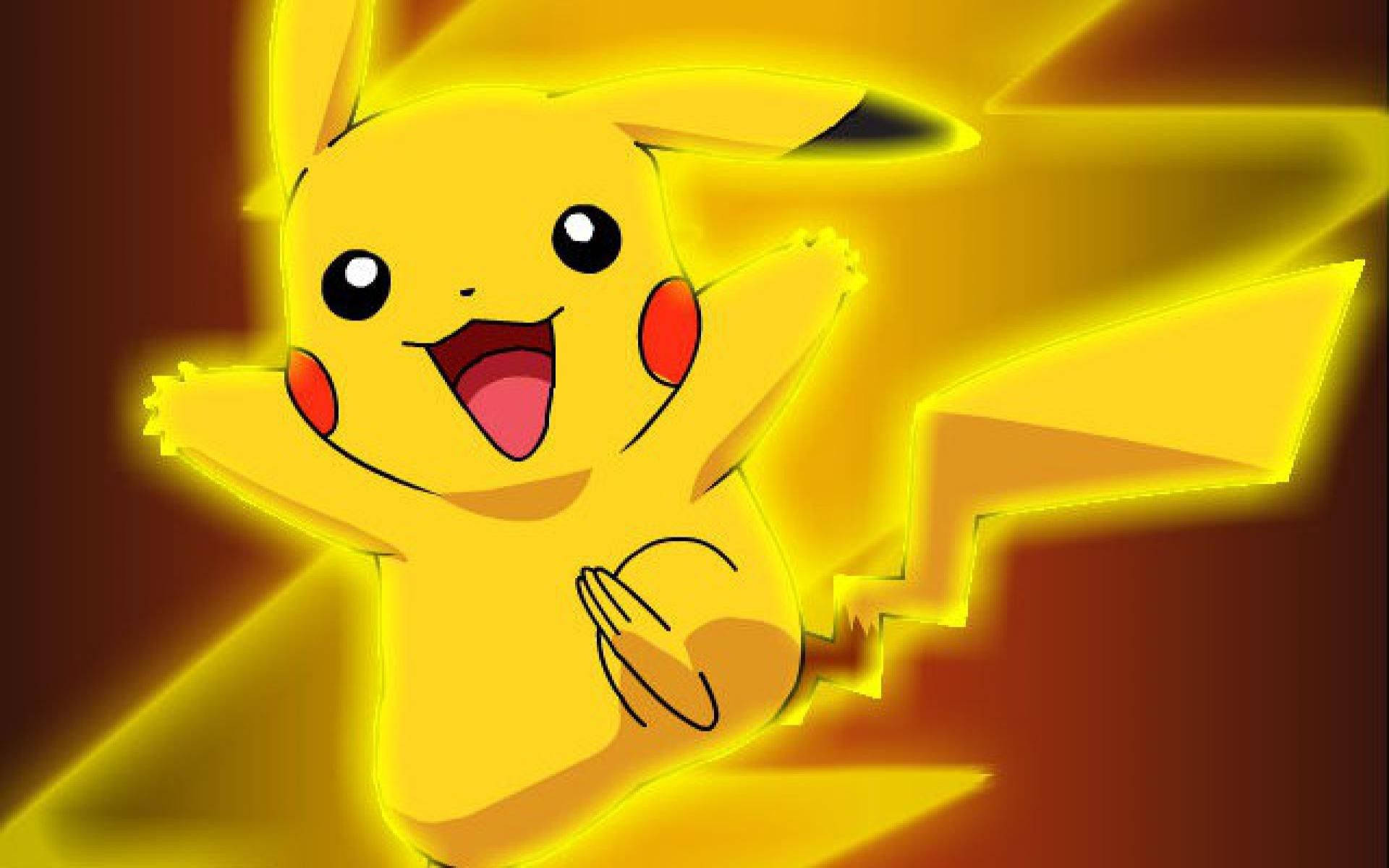 Glødende gul Pikachu Wallpapers