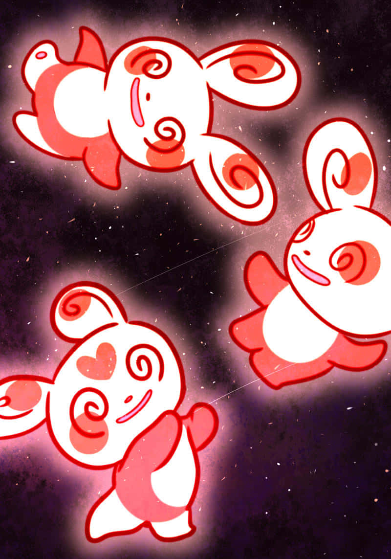 Glødende lyserød Spinda Wallpapers
