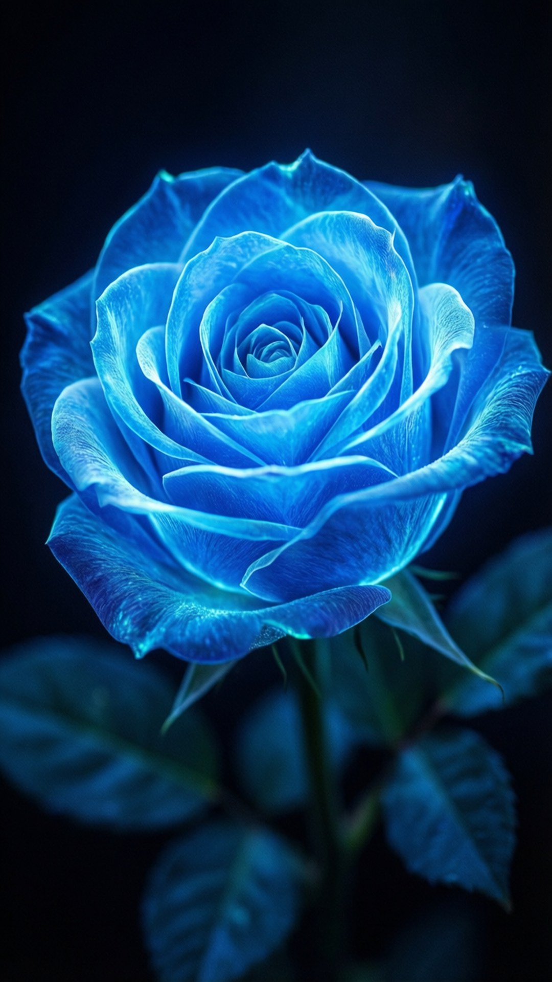 Glødende neongrøn rose Wallpapers