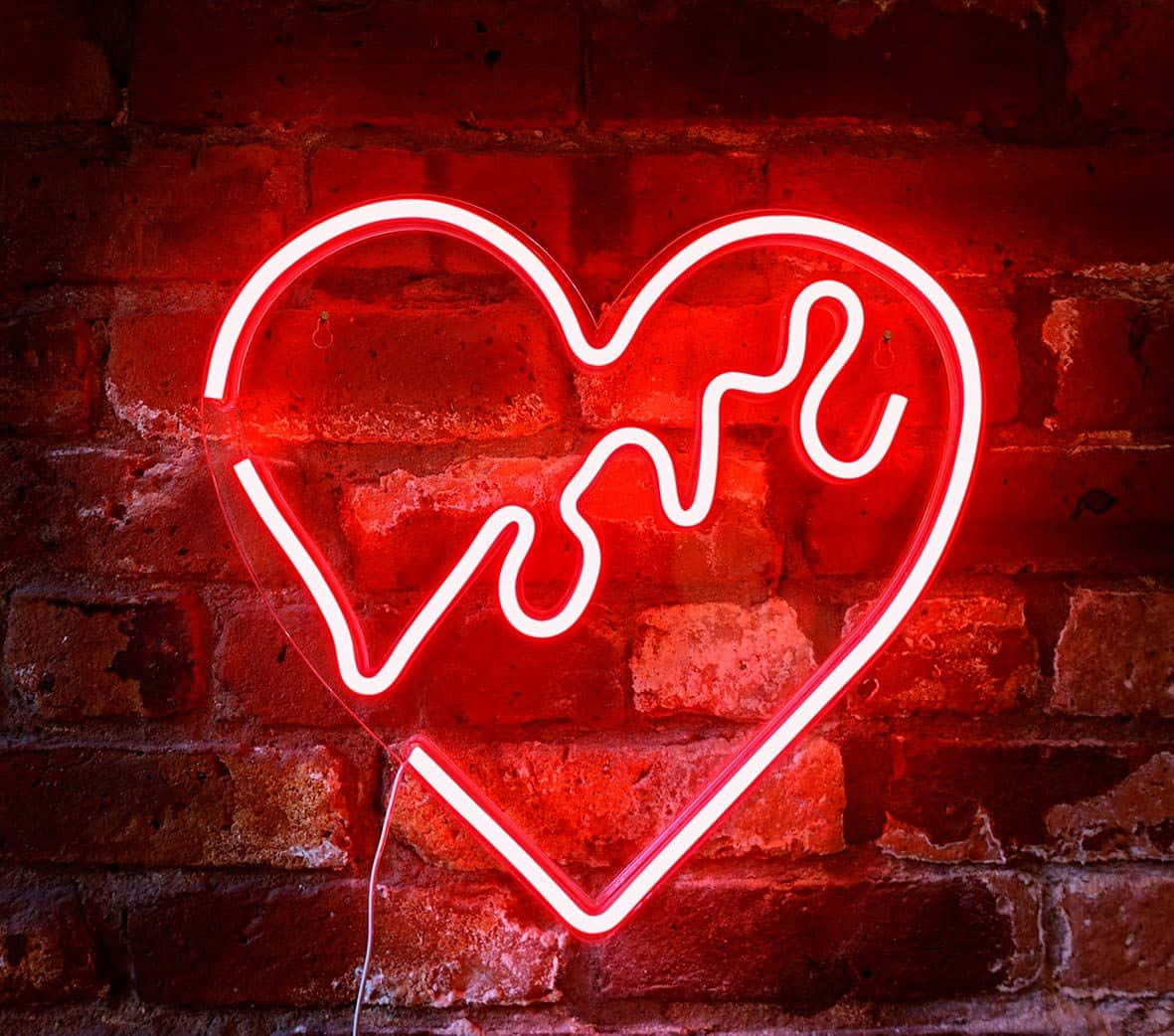 Glødende rød LED-lys Wallpapers