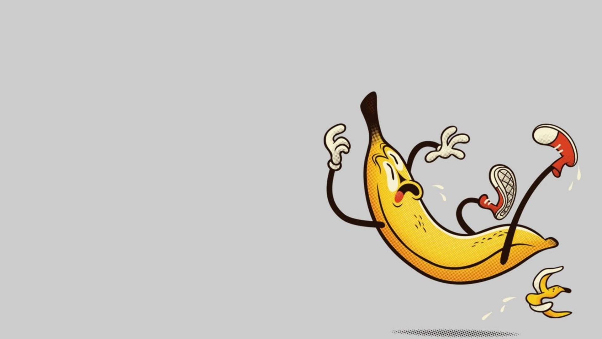 Glidende banan tegneserie Wallpapers