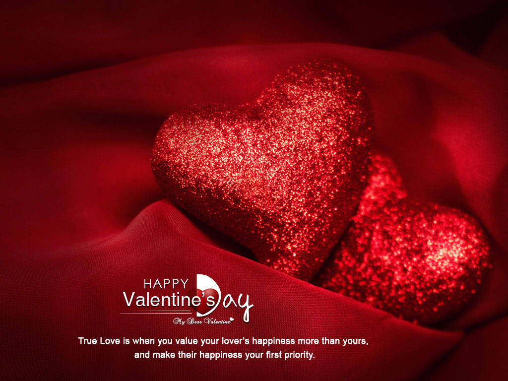 Glitrende kærlighedshjerter til Valentinsdag Wallpapers