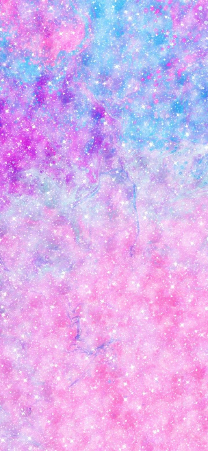 Glitrende og farverig pastel lilla Tumblr Wallpapers