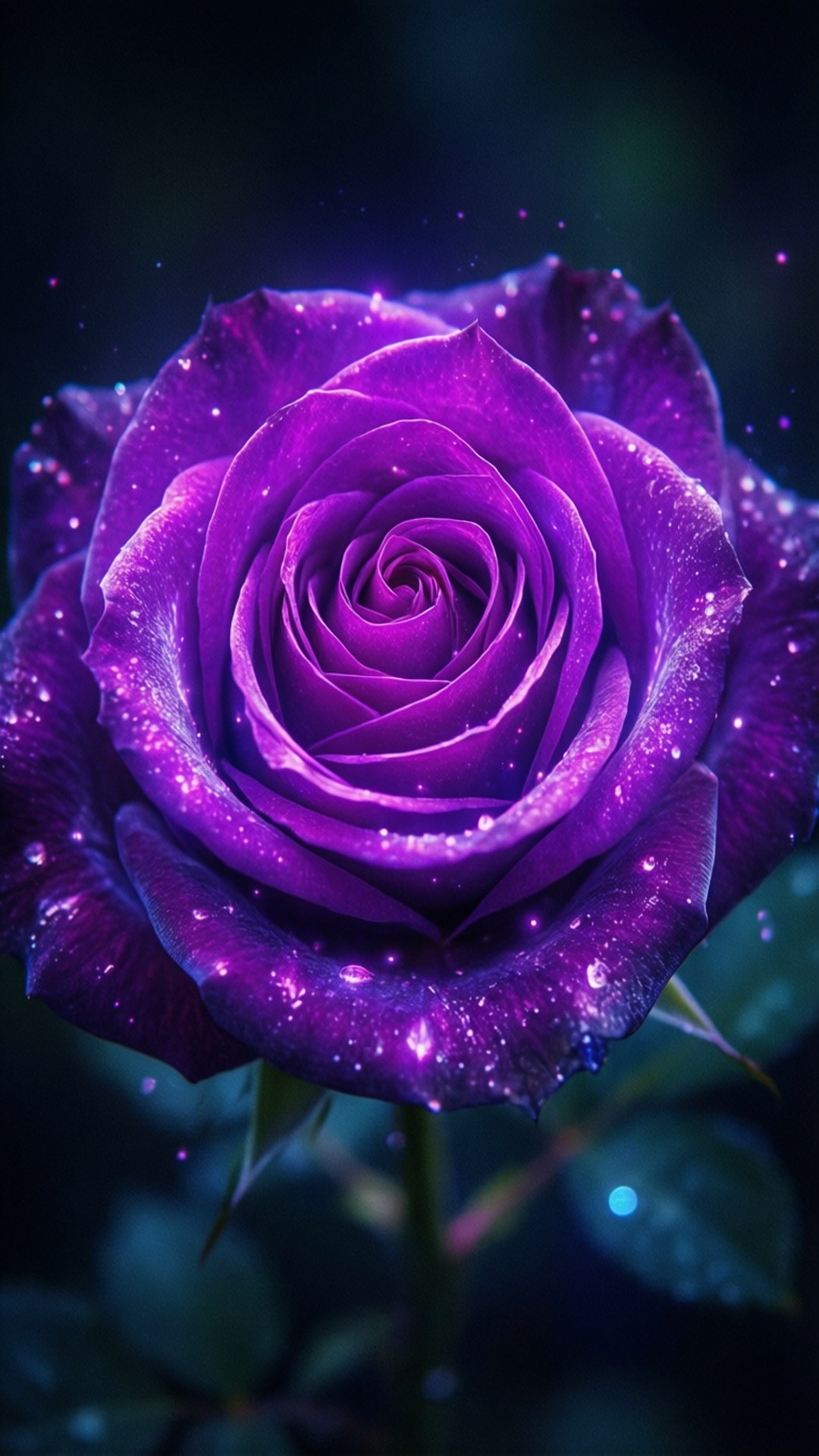 Glødende lilla roser Wallpapers