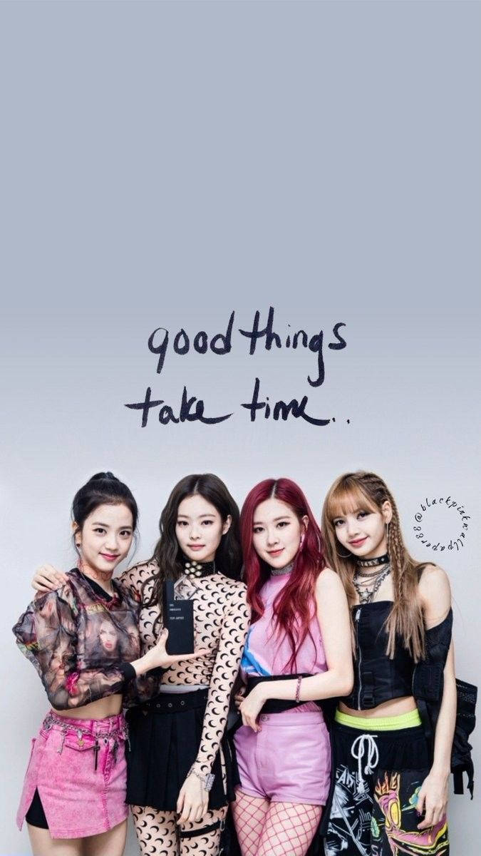 "Gode ting tager tid" —Blackpink Wallpapers