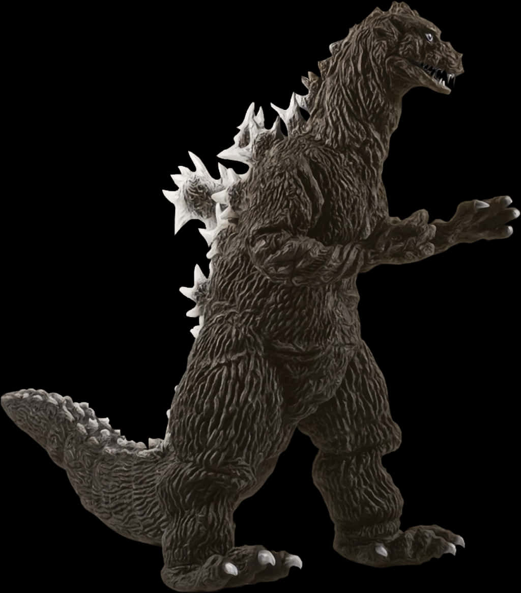 Godzilla Figur Isoleret Baggrund Wallpapers