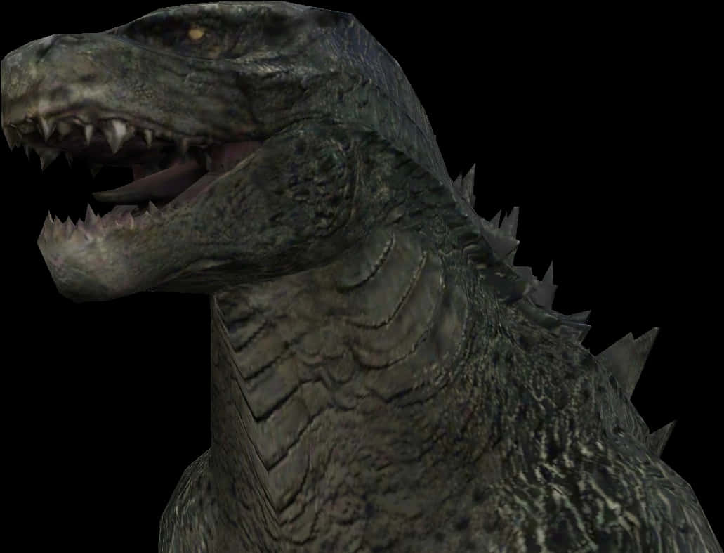 Godzilla-hoved tæt på Wallpapers