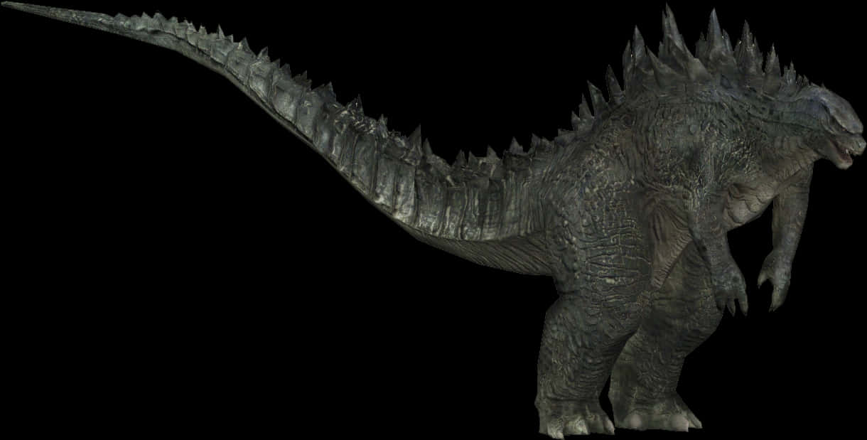 Godzilla silhuet mod sort Wallpapers
