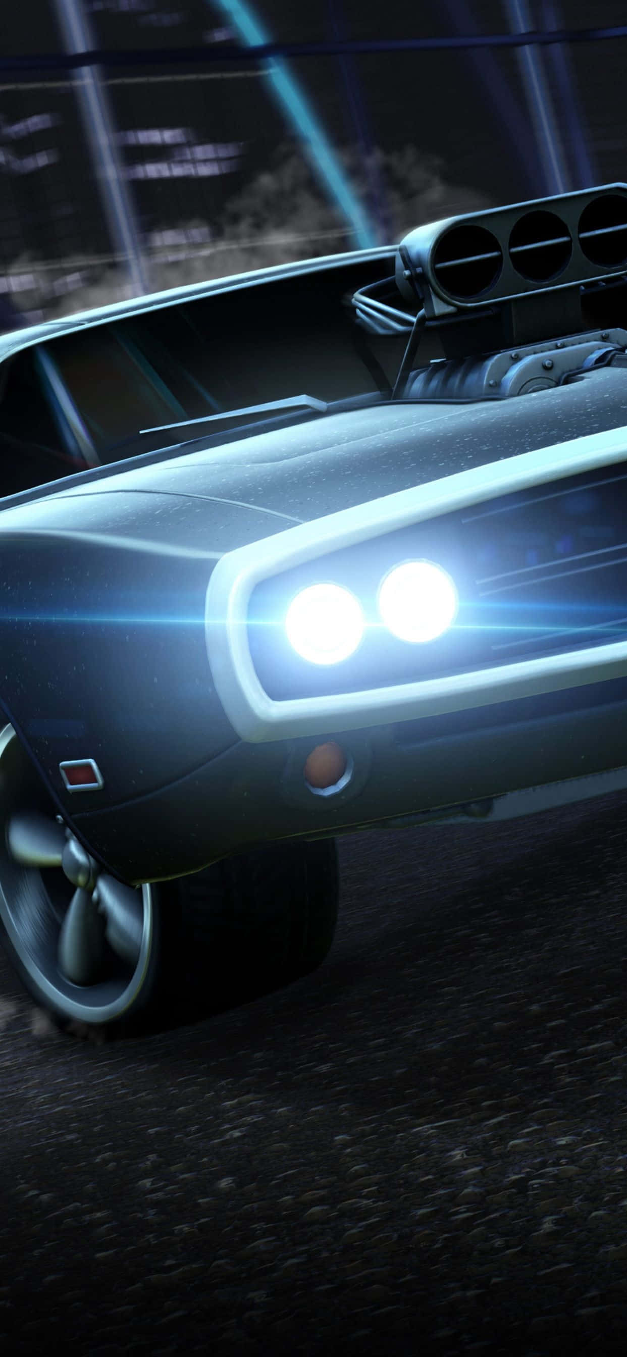 Gør dig klar til episke Rocket League-kampe på iPhone XS Max Wallpapers