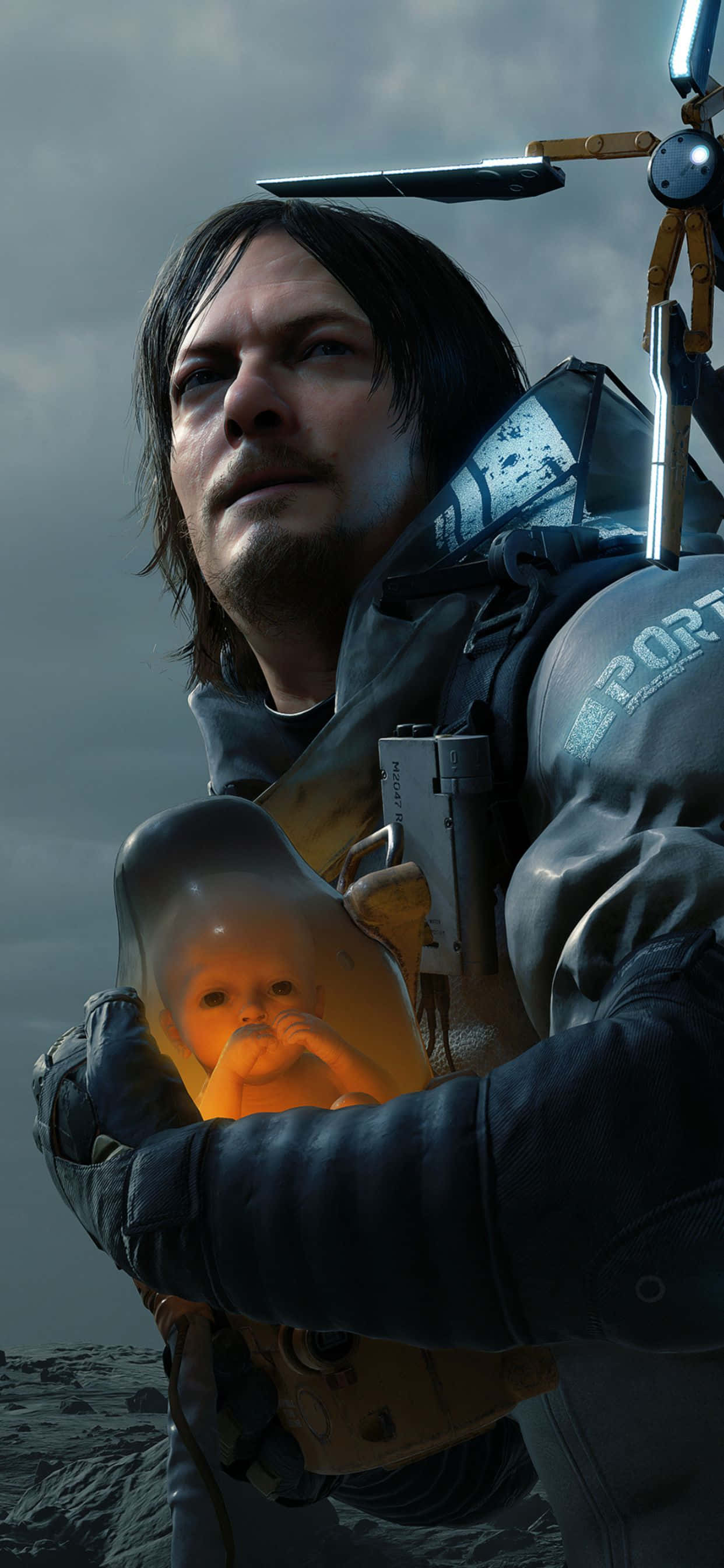 Gør dig klar til at spille det længe ventede videospil: Death Stranding på din iPhone Xs Max Wallpapers