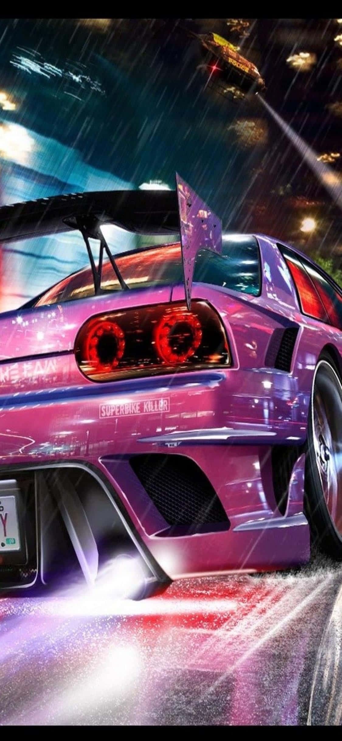 Gør dig klar til fart i Need for Speed Heat på iPhone Xs Wallpapers