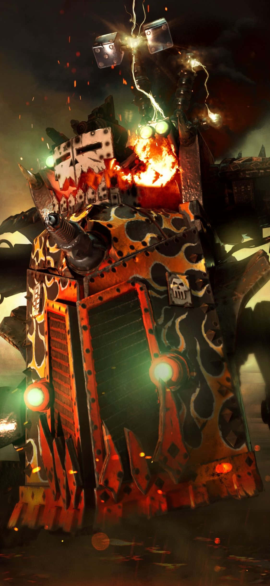 Gør dig klar til episke slag med iPhone Xs Dawn Of War III Wallpapers