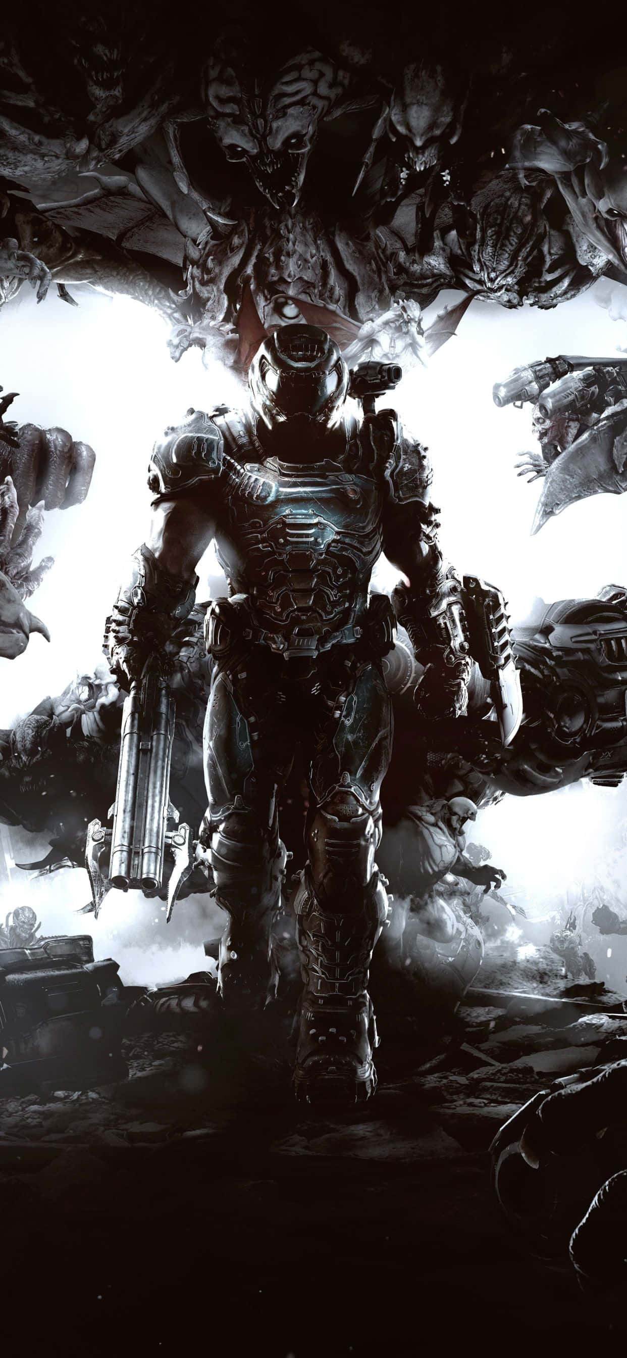 Gør dig klar til at dræbe dæmoner i Doom Eternal på iOS Wallpapers