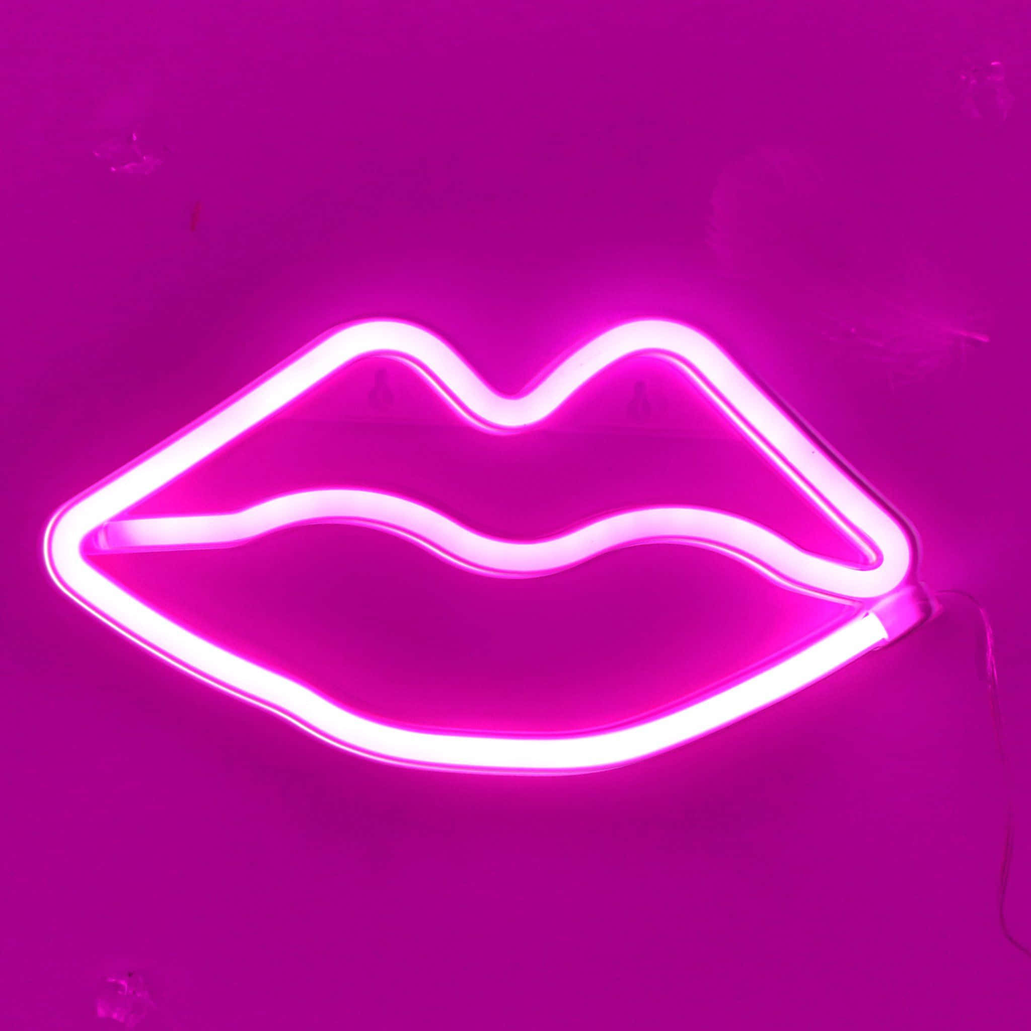 Gør din dag lysere med Neon Pink Aesthetic Wallpapers