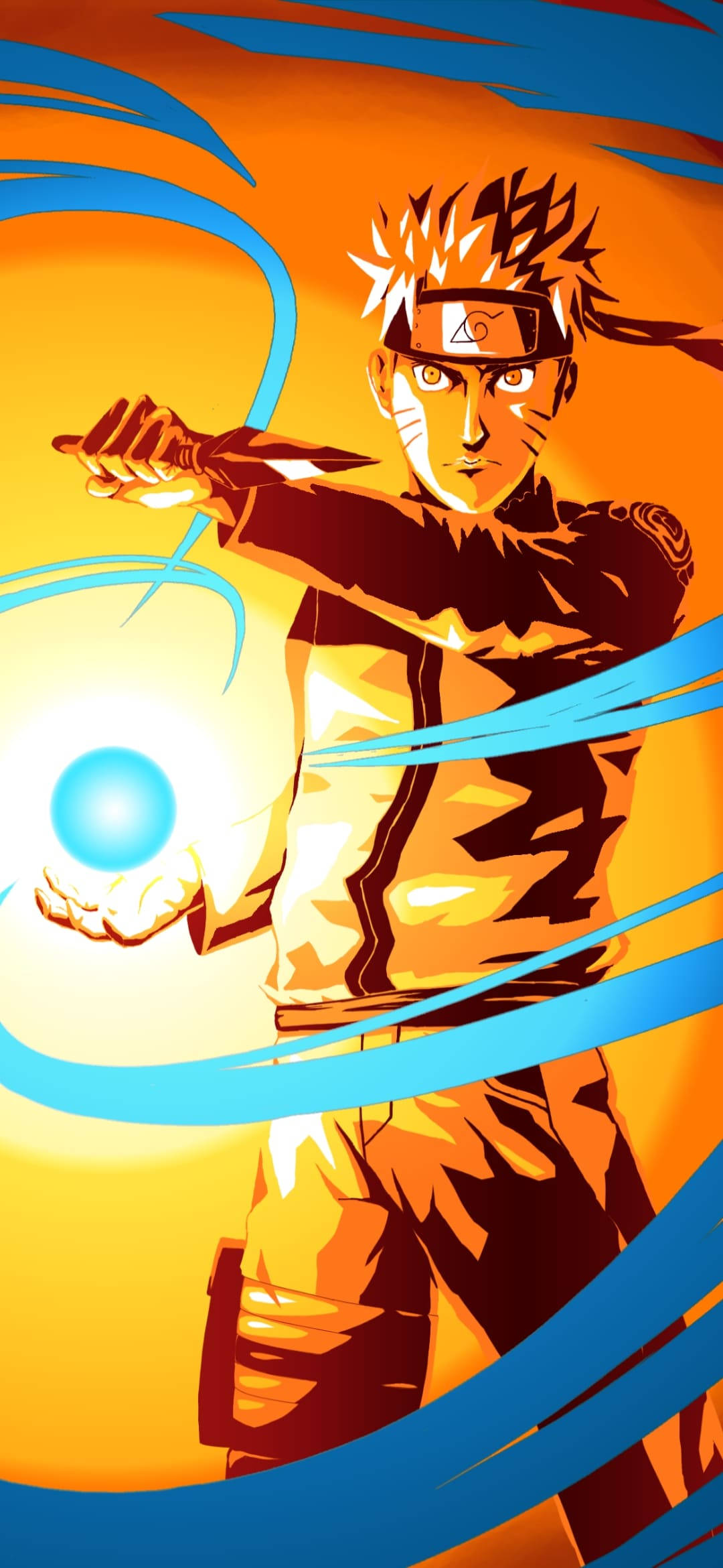 Gør din dag lysere med gul Naruto Wallpapers