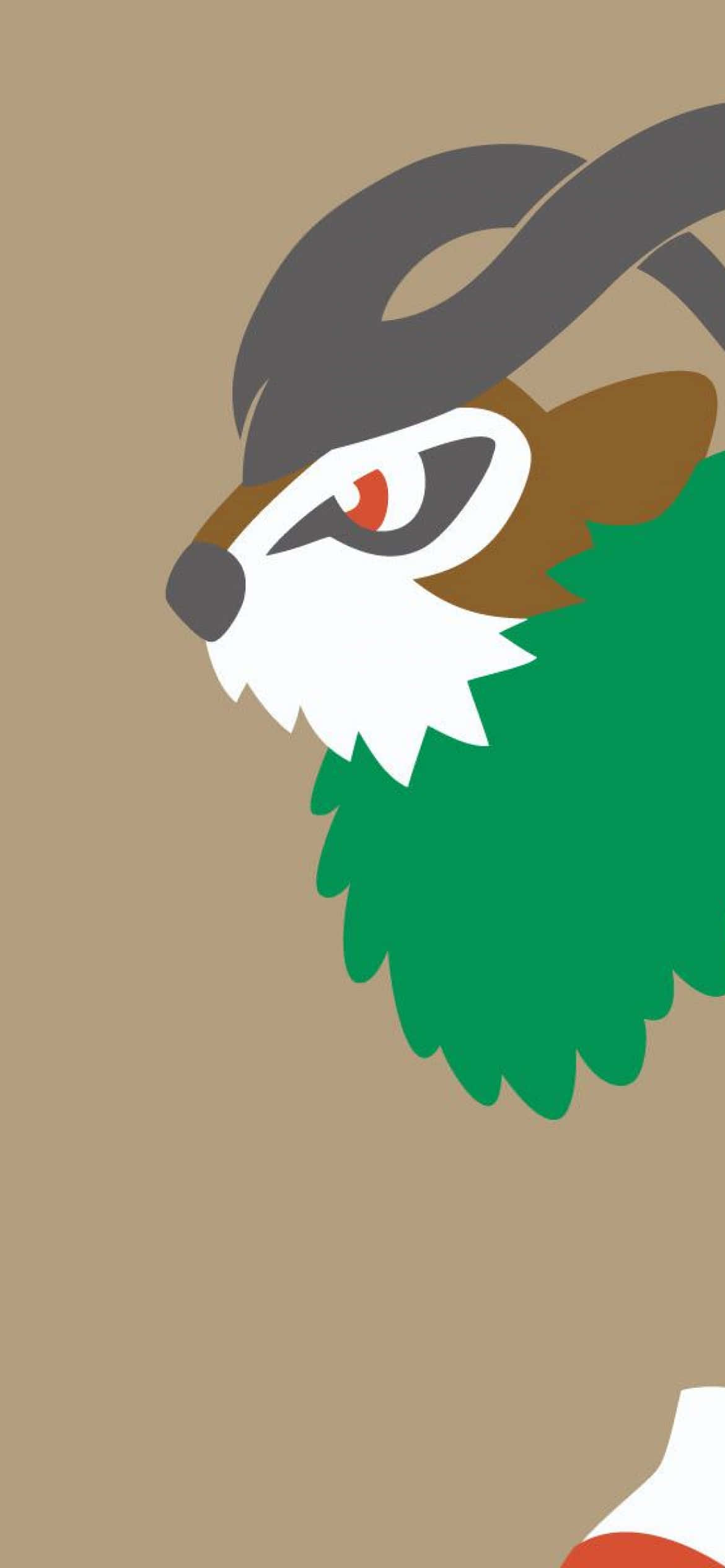 Gogoat grafik på brun baggrund Wallpapers