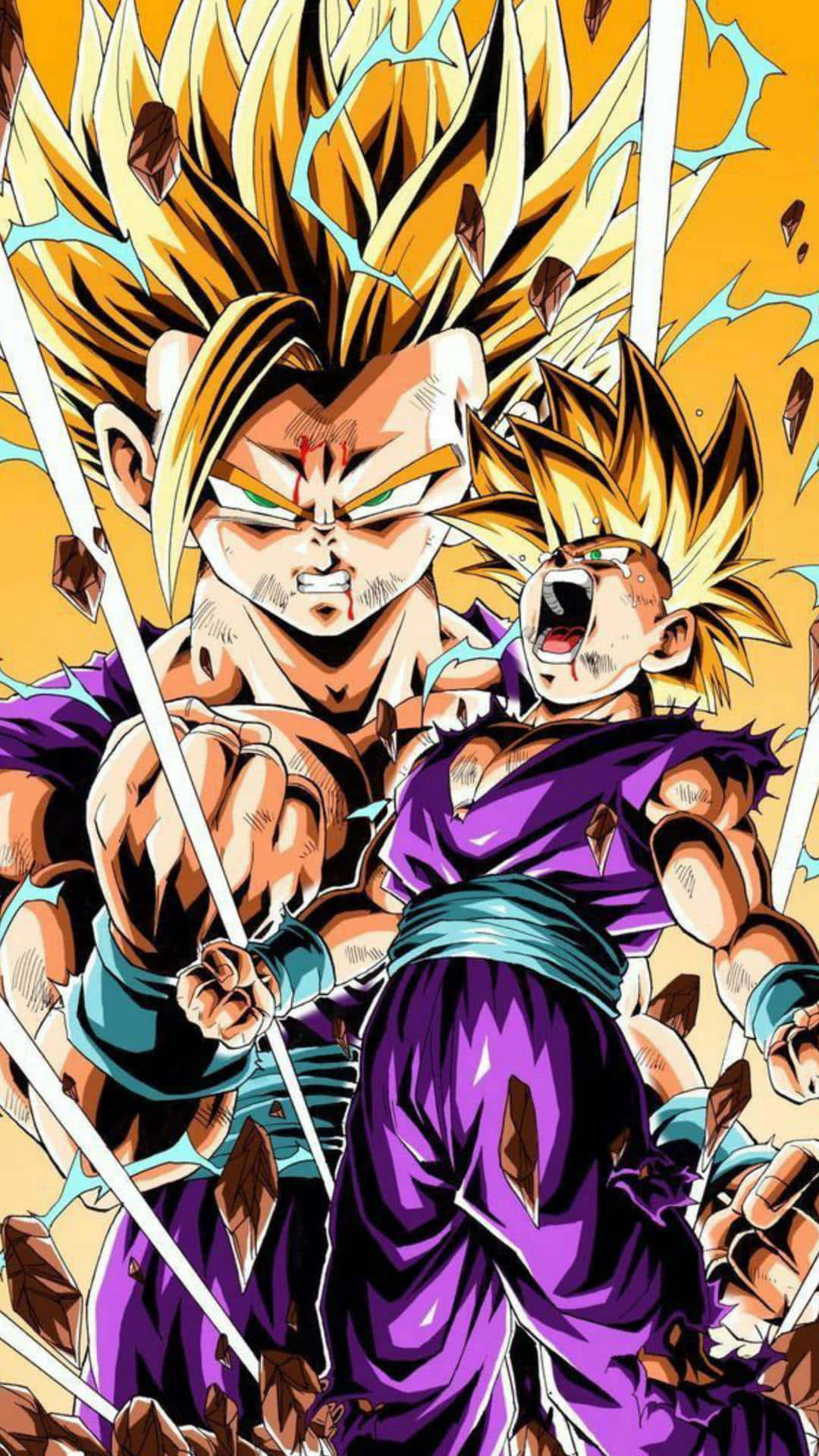 Gohan iPhone vredt skrigende Wallpapers