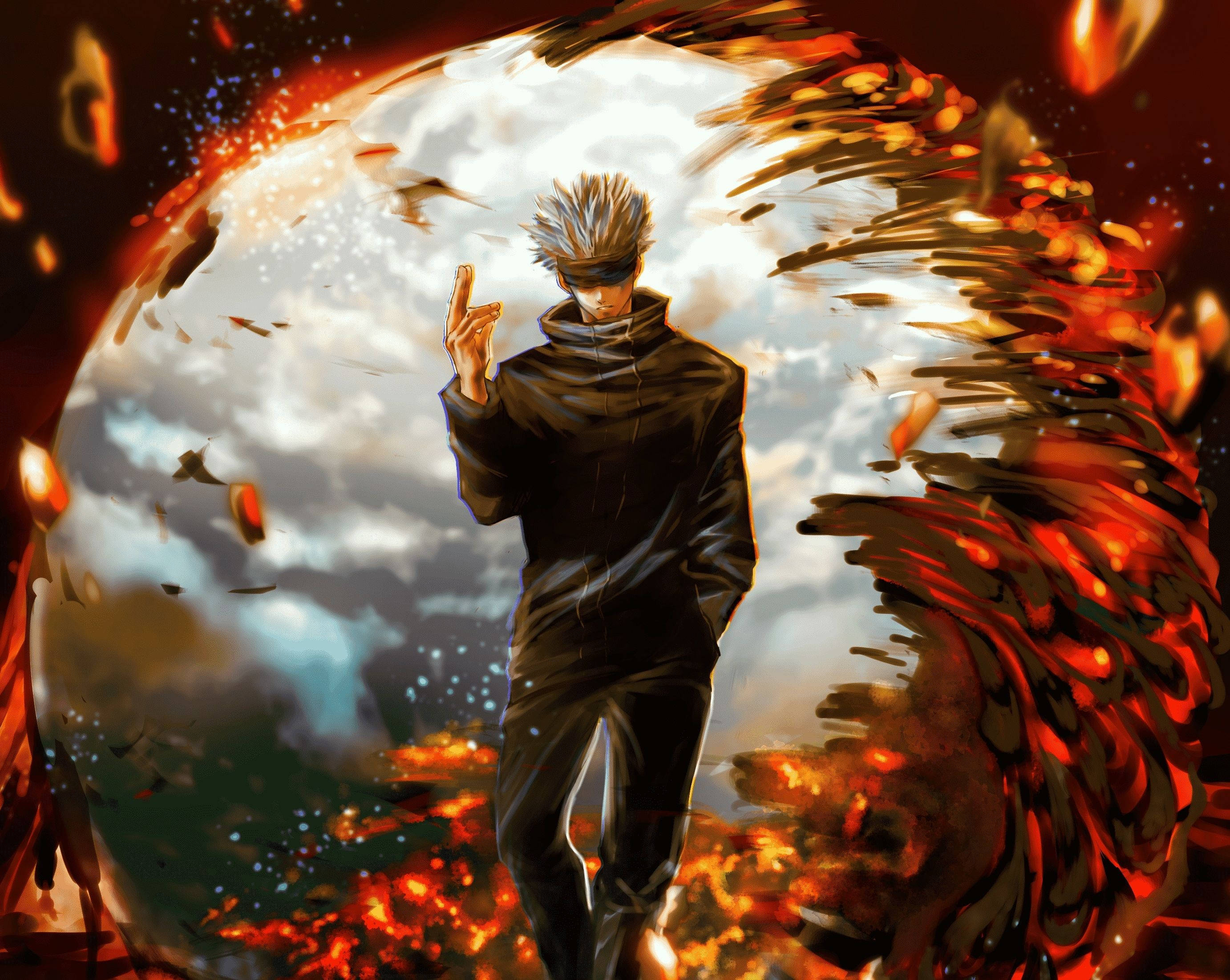 Gojo Satoru erobrer Jujutsu Kaisens forbandelse Wallpapers