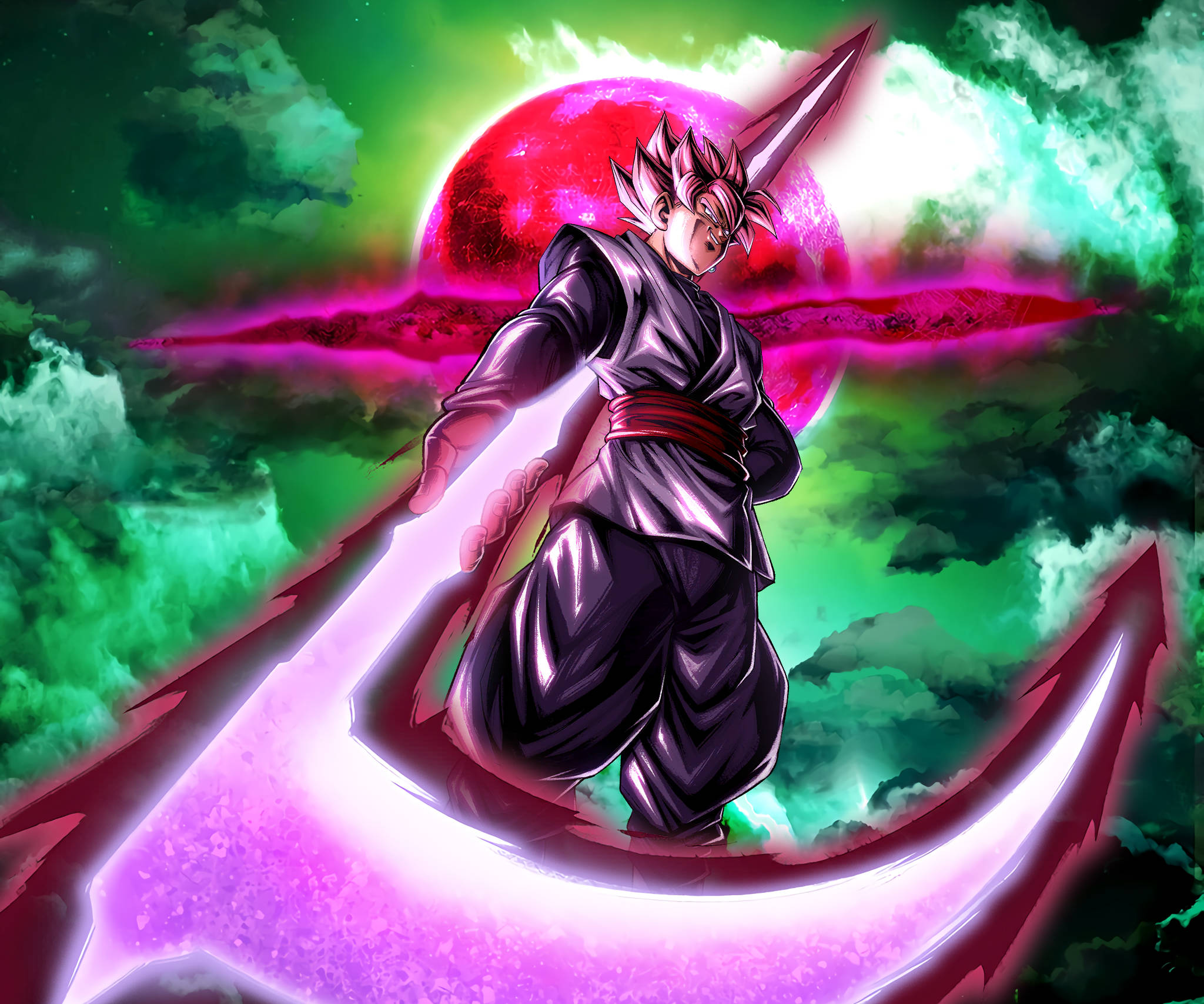 Goku Black med le til iPhone Wallpapers