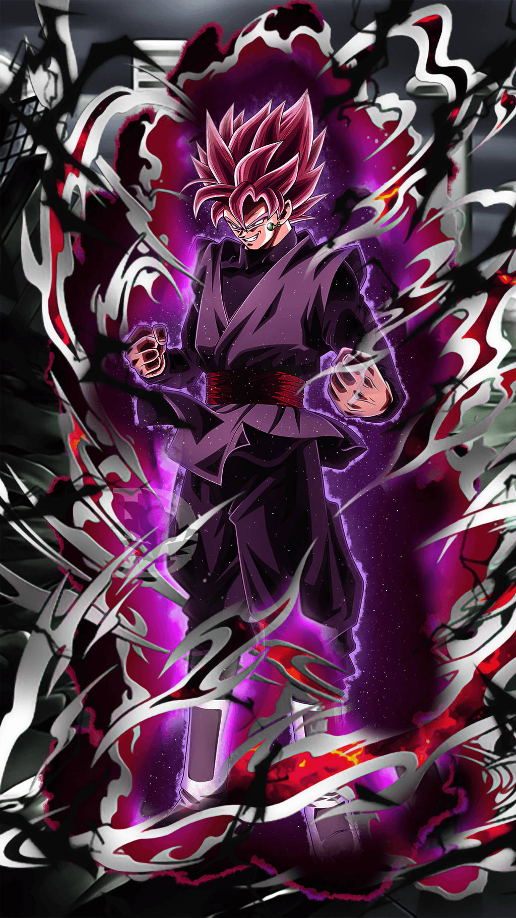Goku Black Opladning iPhone Wallpapers