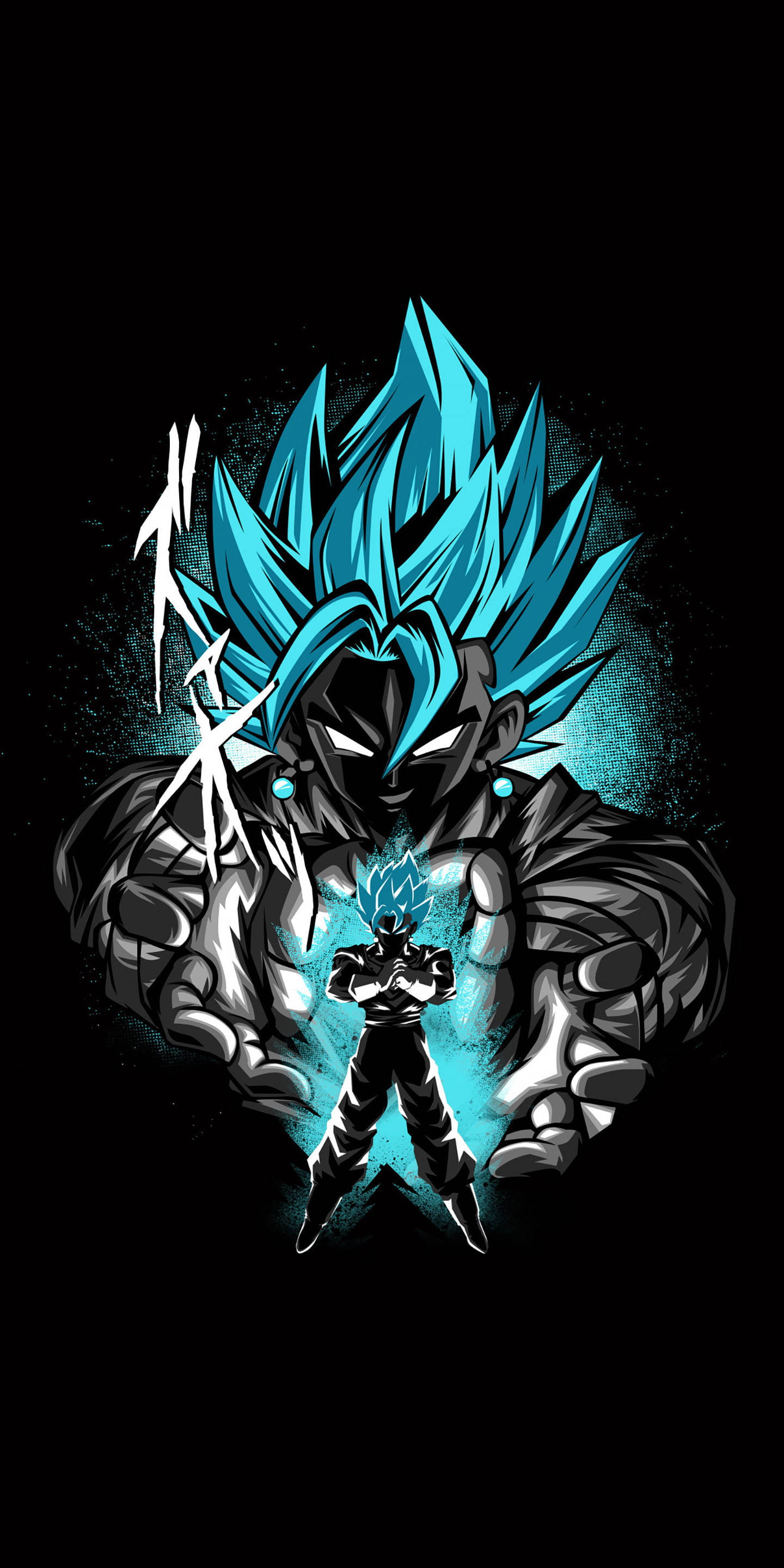 Goku Black PFP Blå Aura Wallpapers