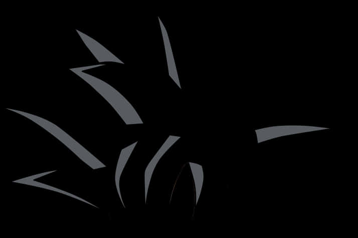 Goku Black silhuet på mørk baggrund Wallpapers