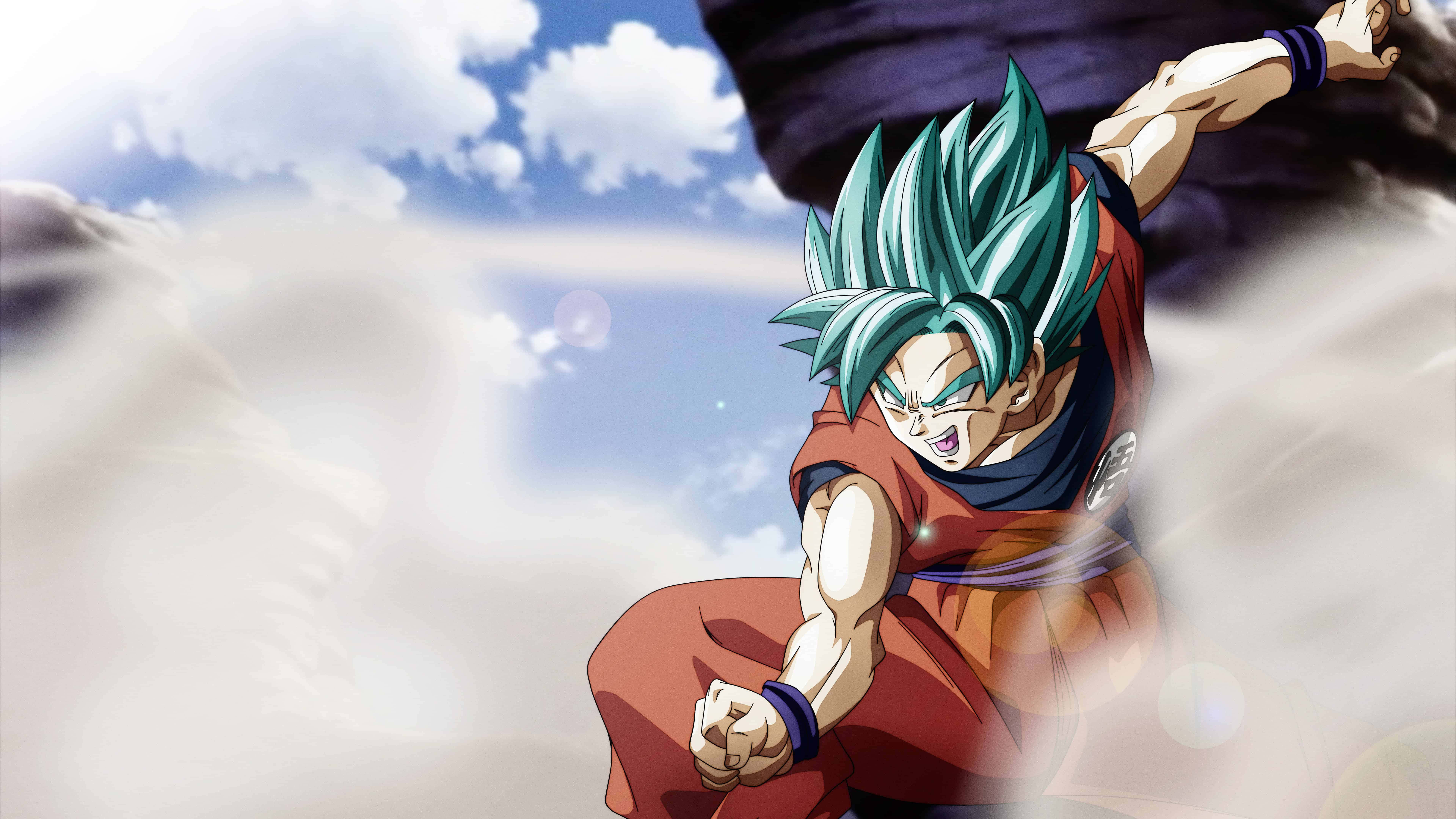Goku forvandler sig til Super Saiyan Blue Evolution Wallpapers
