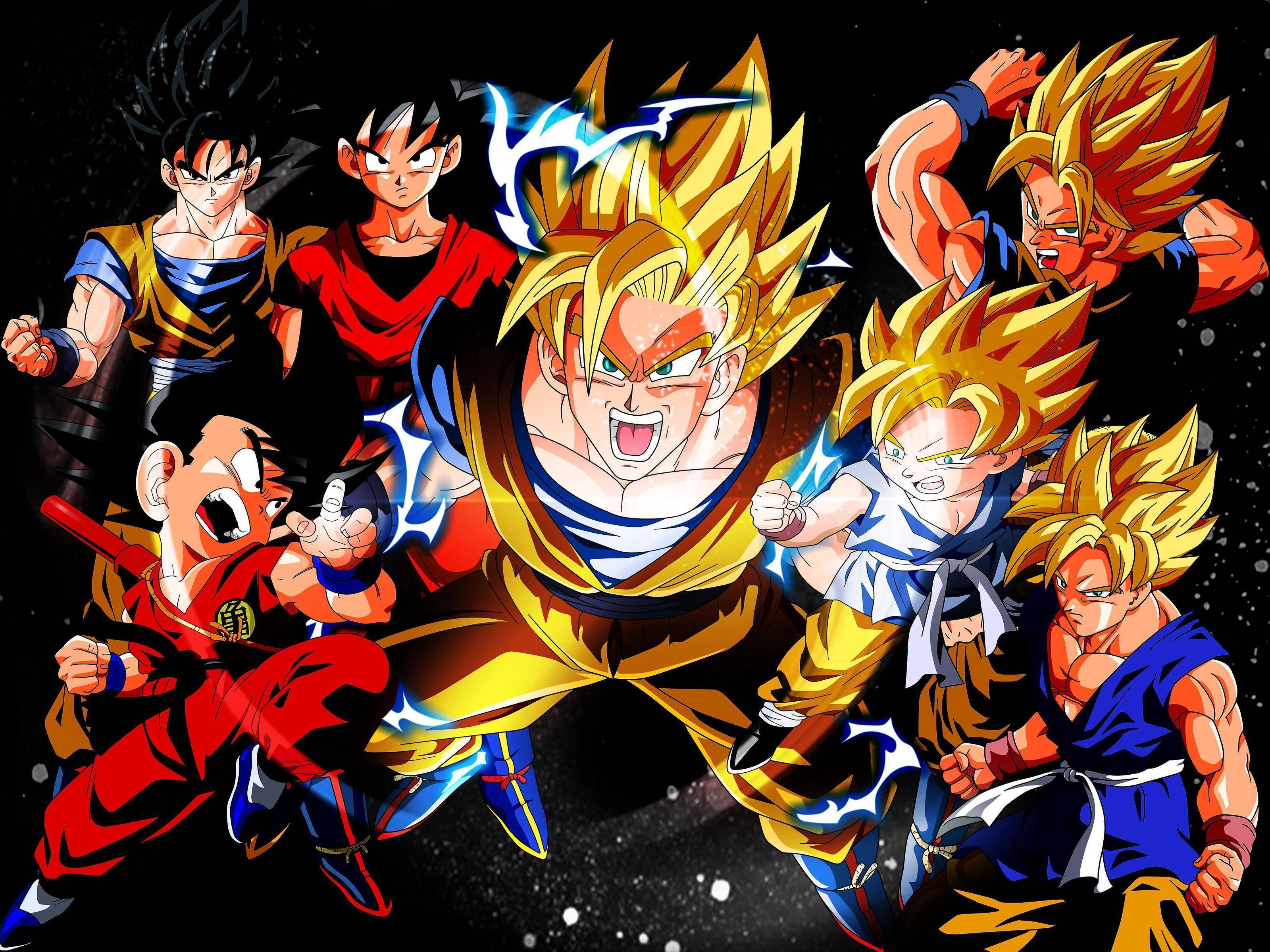 Goku, kæmperen med Super Saiyan-styrke. Wallpapers