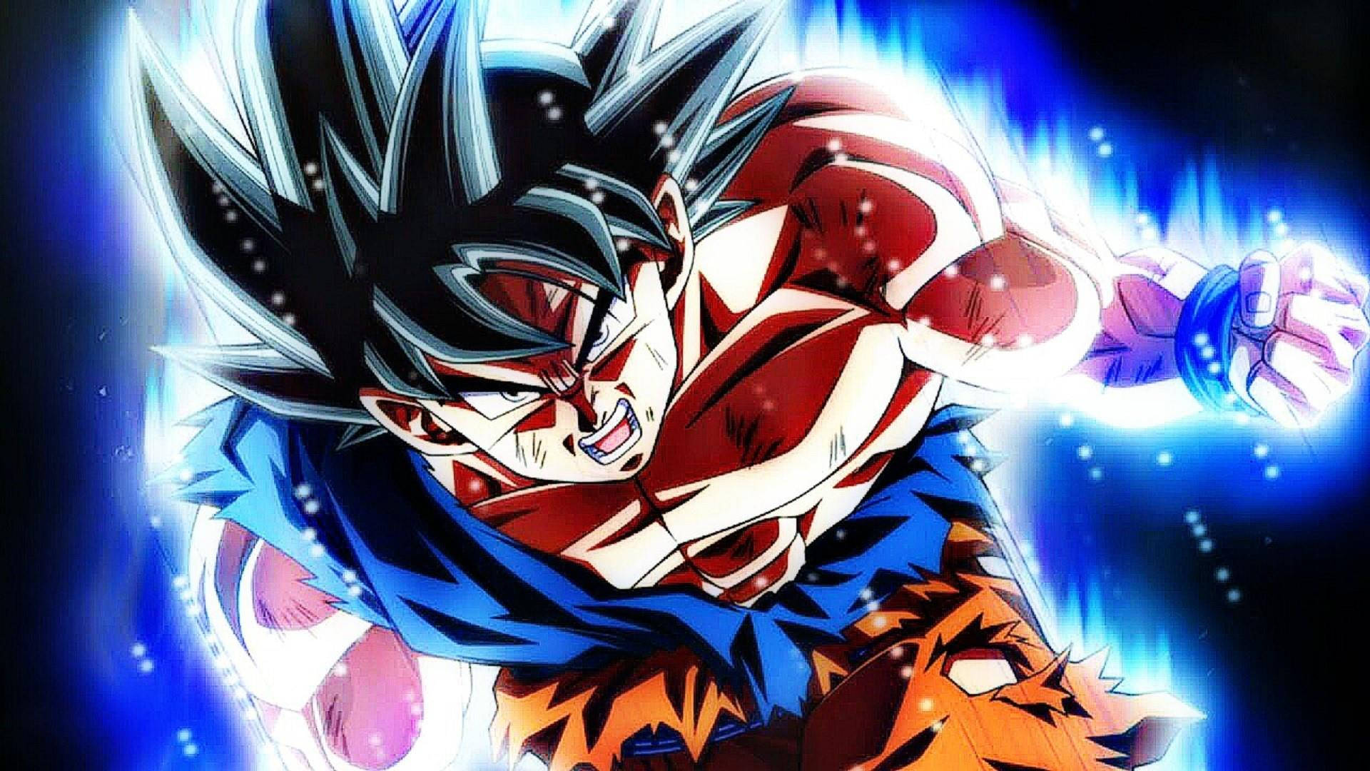 Goku låser op for hidtil uset kraft - Super Saiyan Blue Kaio-Ken Wallpapers