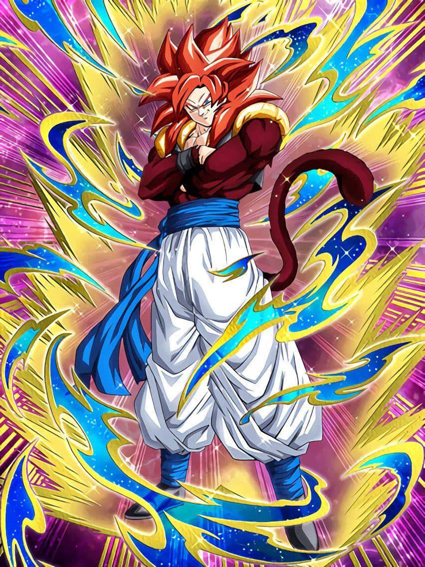 Goku med krydsede arme Super Saiyan 4 Wallpapers