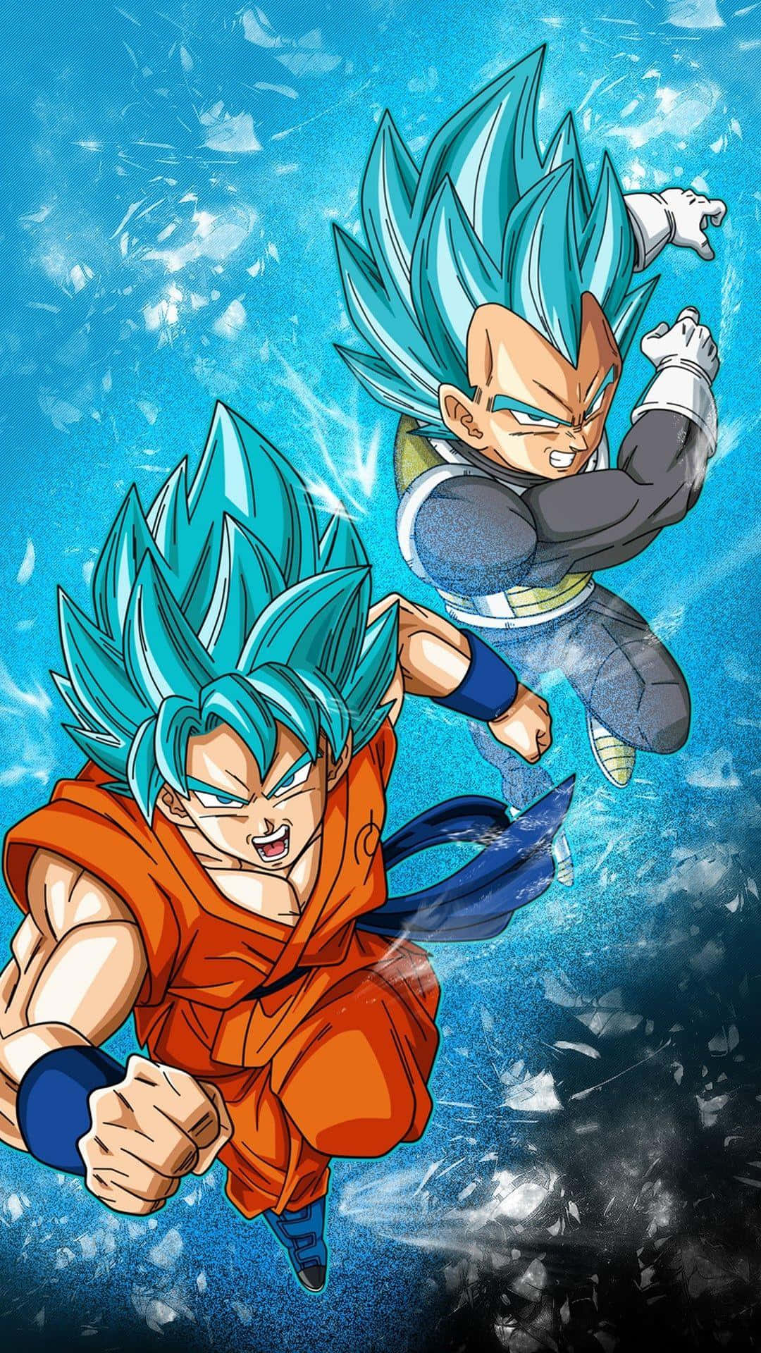 Goku og Vegeta Dragon Ball Z Blå Saiyan Wallpapers