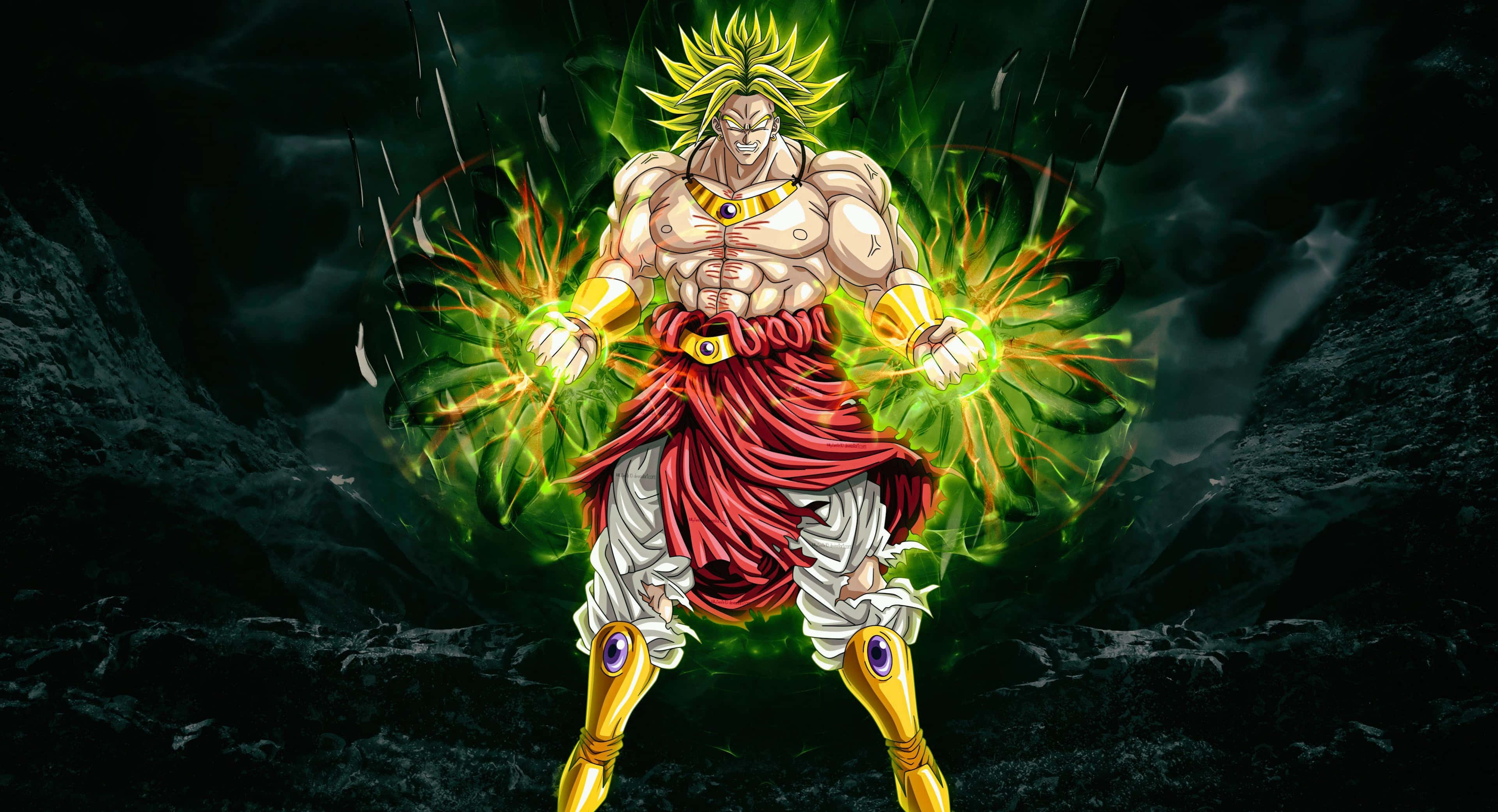 Goku og Vegeta kæmper i den episke filmudgivelse af Dragon Ball Super: Broly Wallpapers