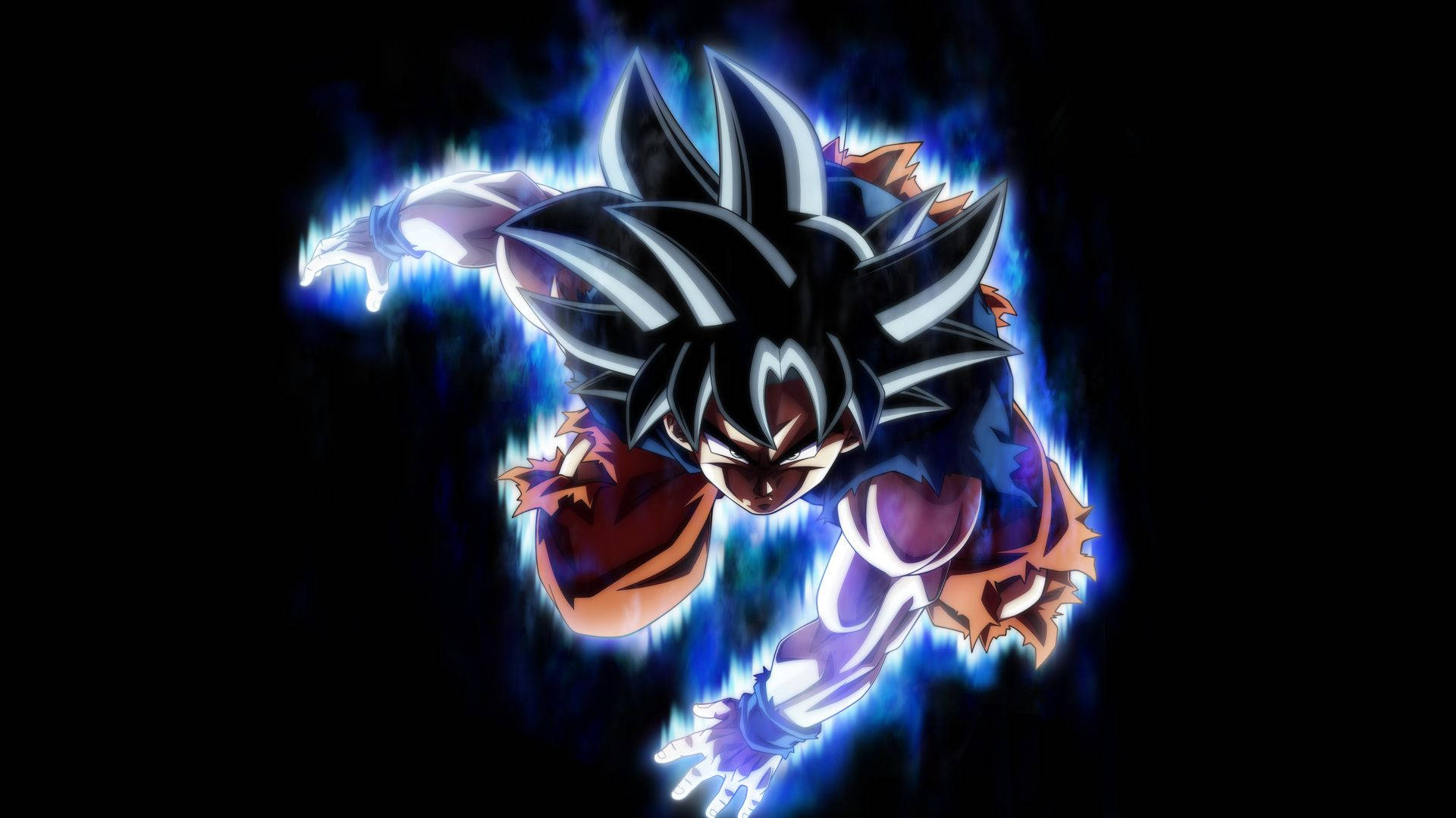 Goku stiger op til super-saiyan-guddom Wallpapers