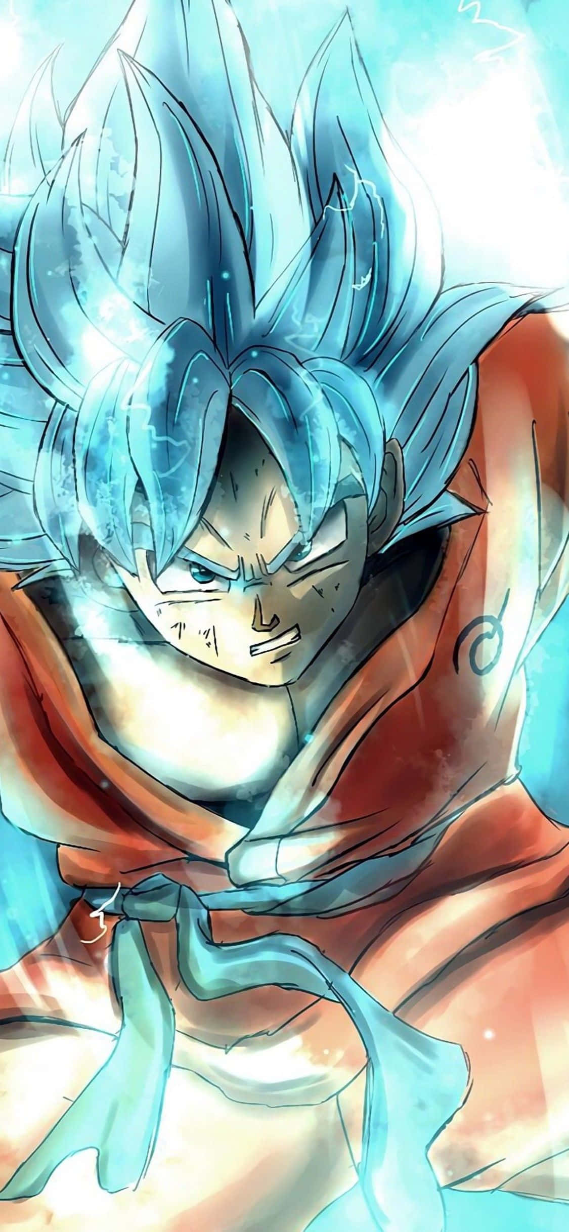 Goku Super Saiyan Gud Dragon Ball Super iPhone Wallpapers