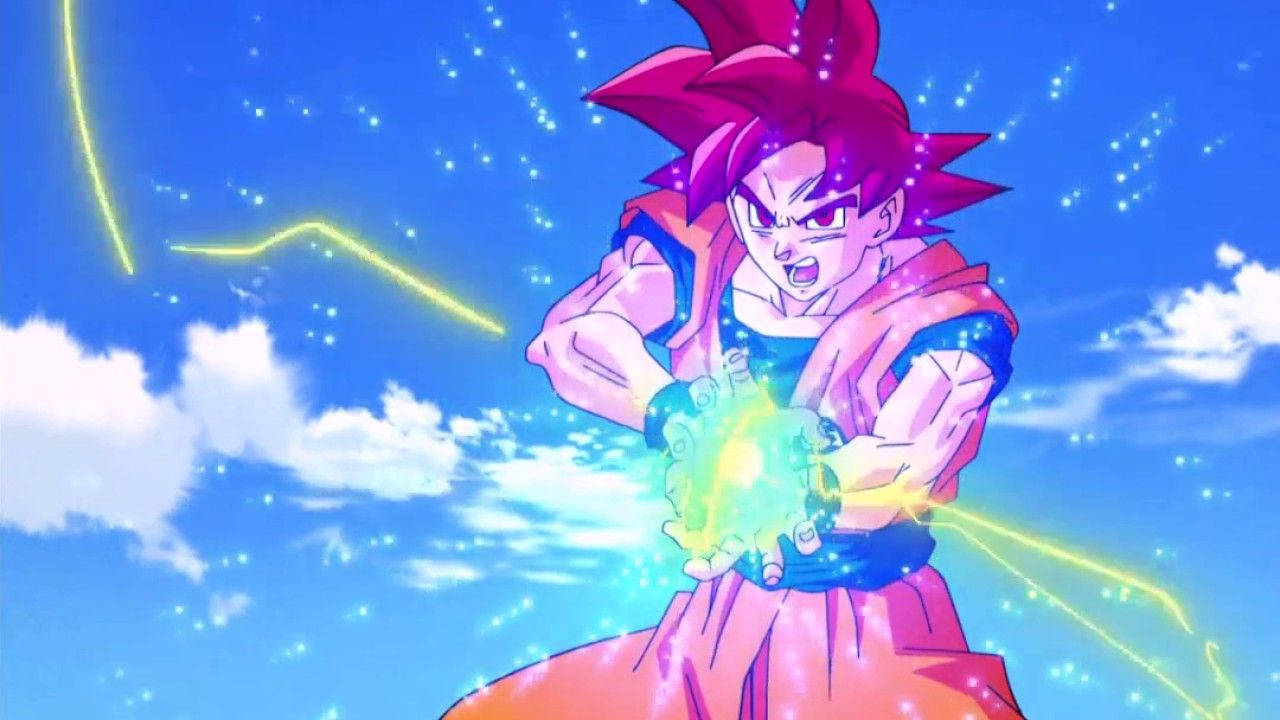 Goku udløser den legendariske Kamehameha! Wallpapers