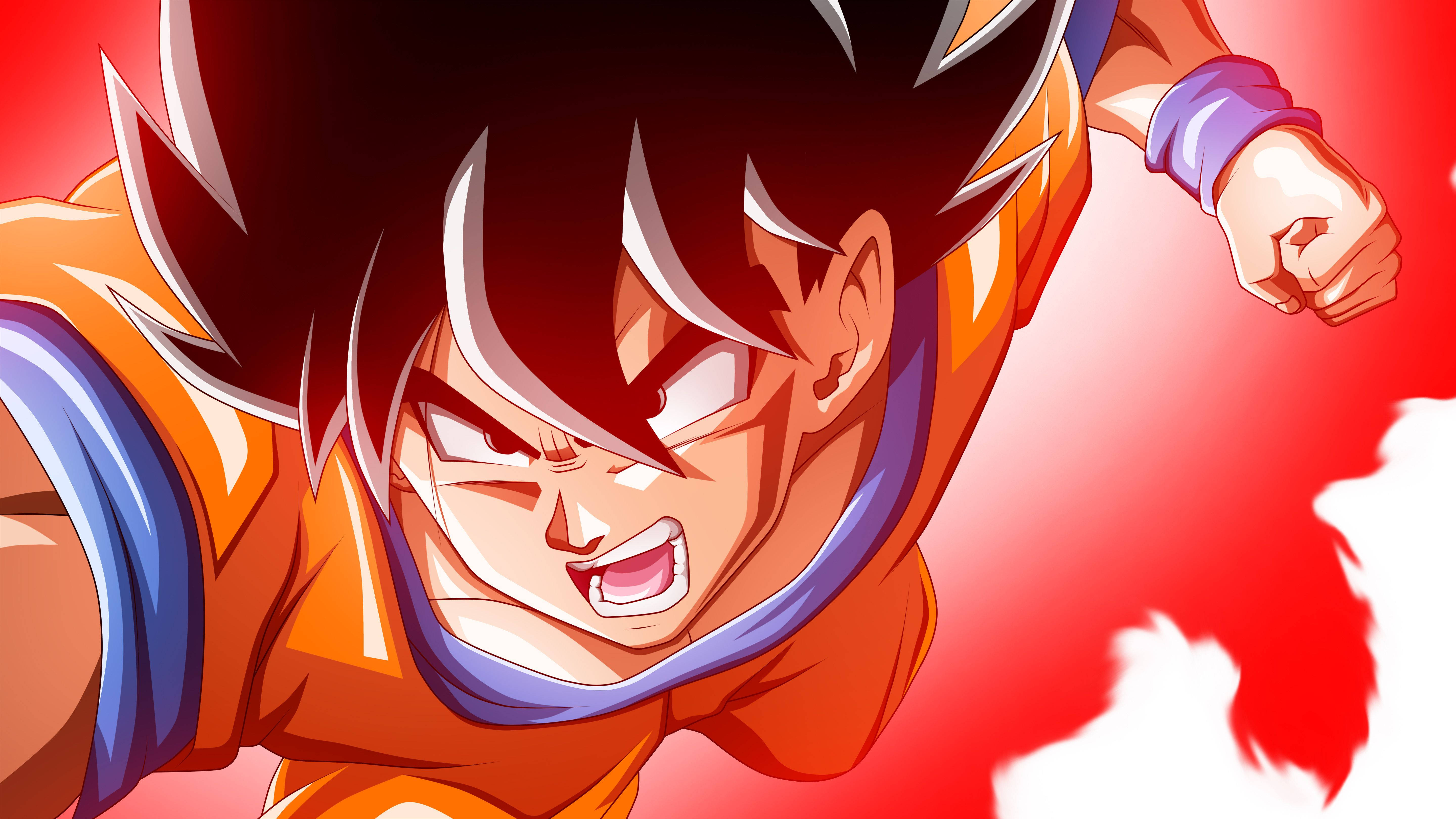 Goku udløser et episk angreb Wallpapers