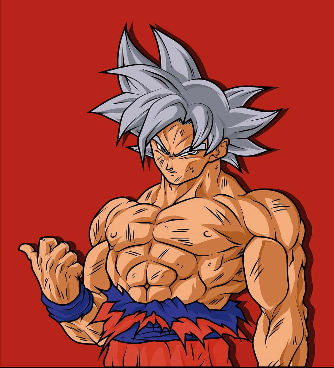 Goku udløser kraften fra Ultra Instinct Wallpapers