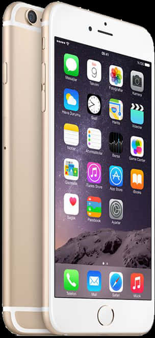 Goldi Phone6 Plus foran og bagside Wallpapers
