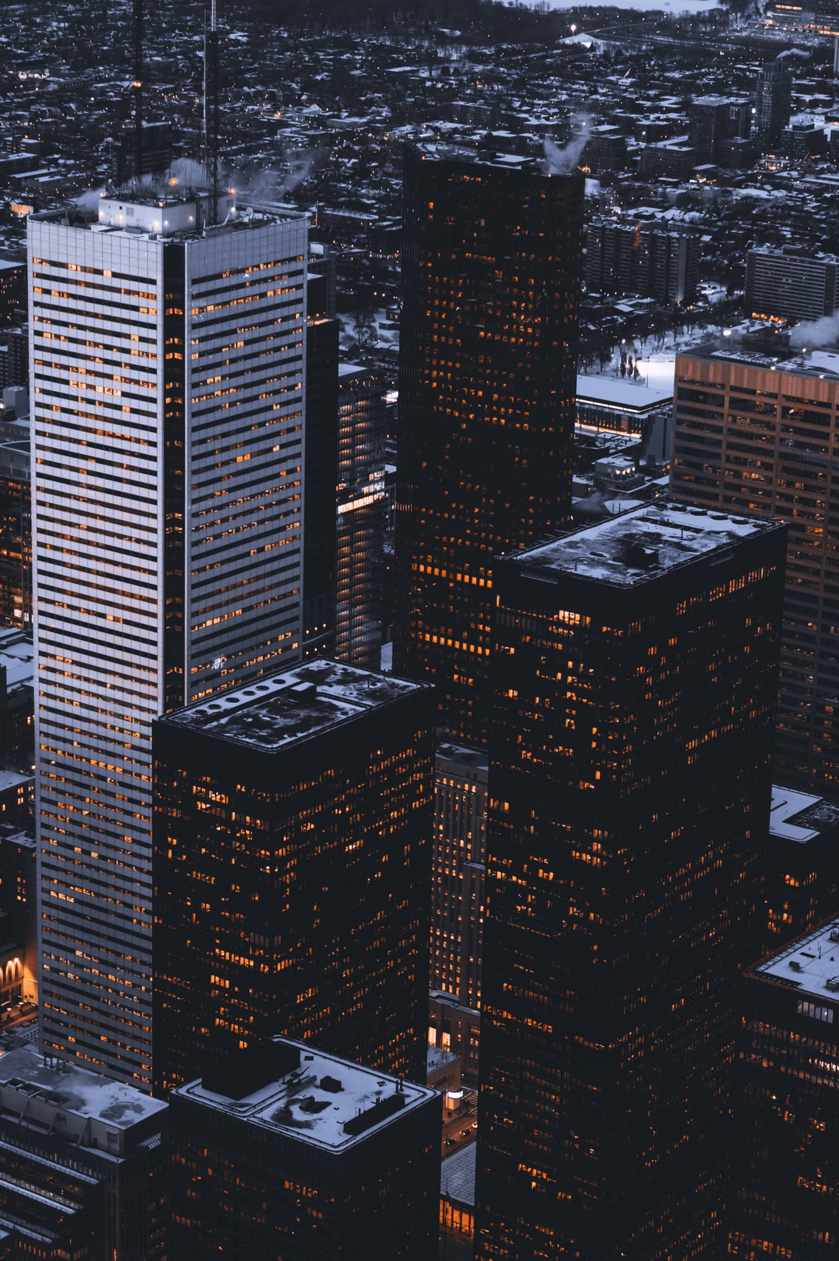 Google Pixel 4 Bygning i byen Wallpapers