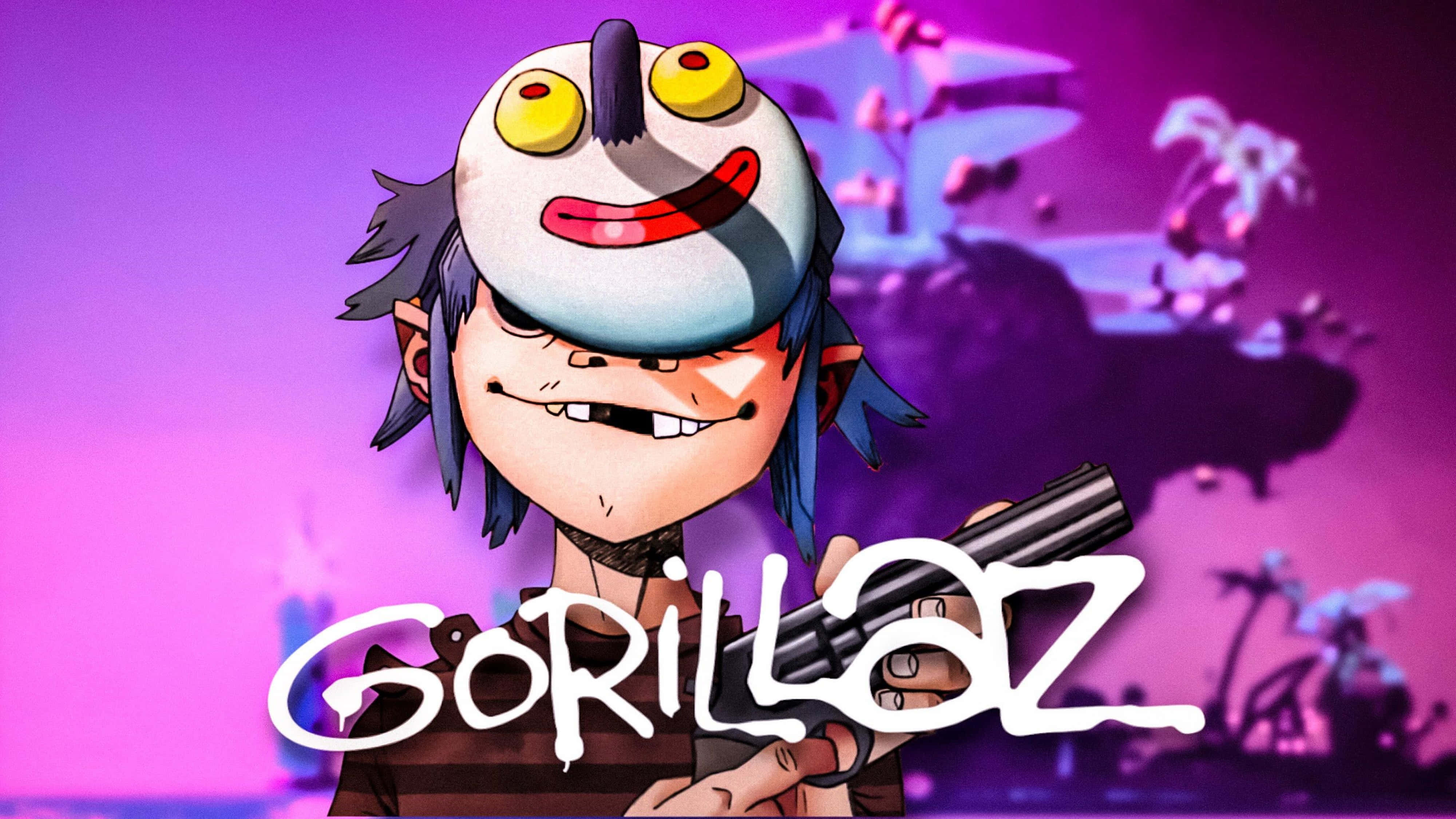 Gorillaz 4K 2D Lilla Æstetik Wallpapers