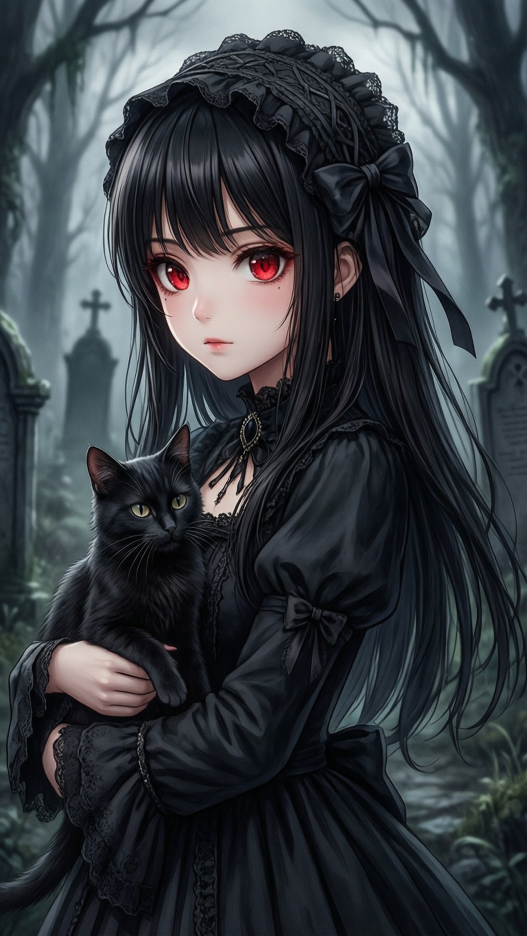Gotisk kattepige Wallpapers