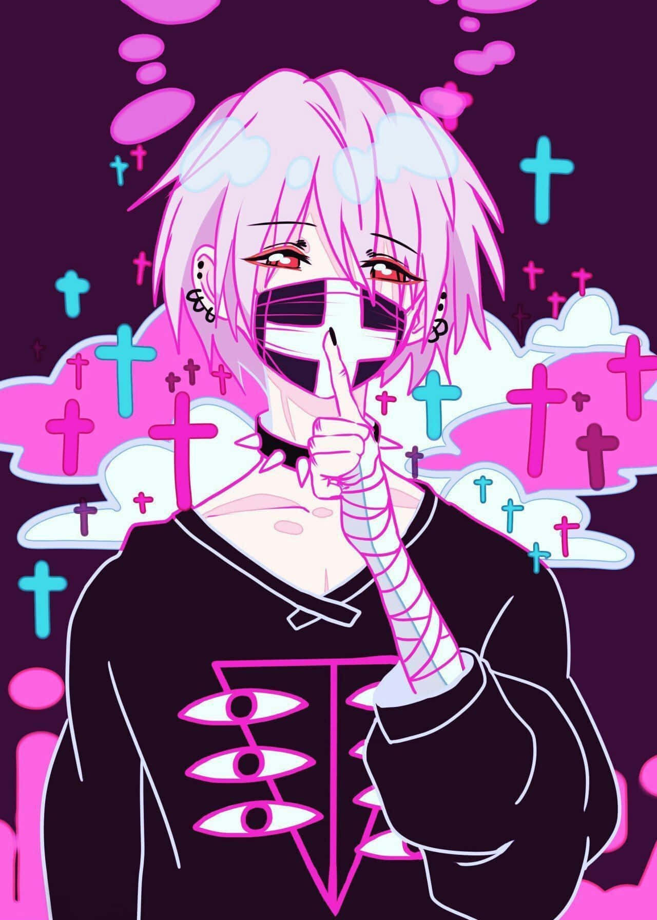 Gotisk Pastel Anime Dreng Wallpapers