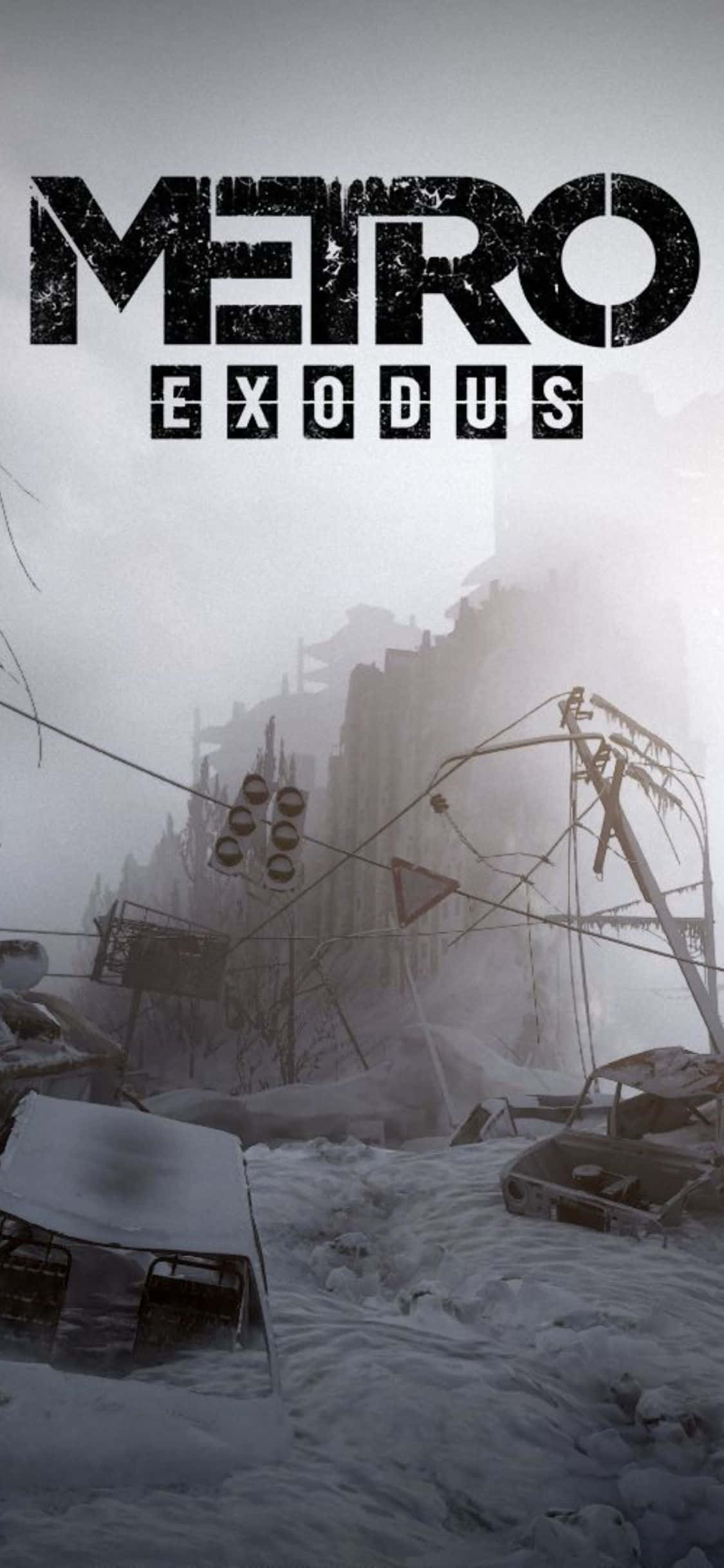 Gør dig klar til at udforske en postapokalyptisk verden med din iPhone X og Metro Exodus Wallpapers