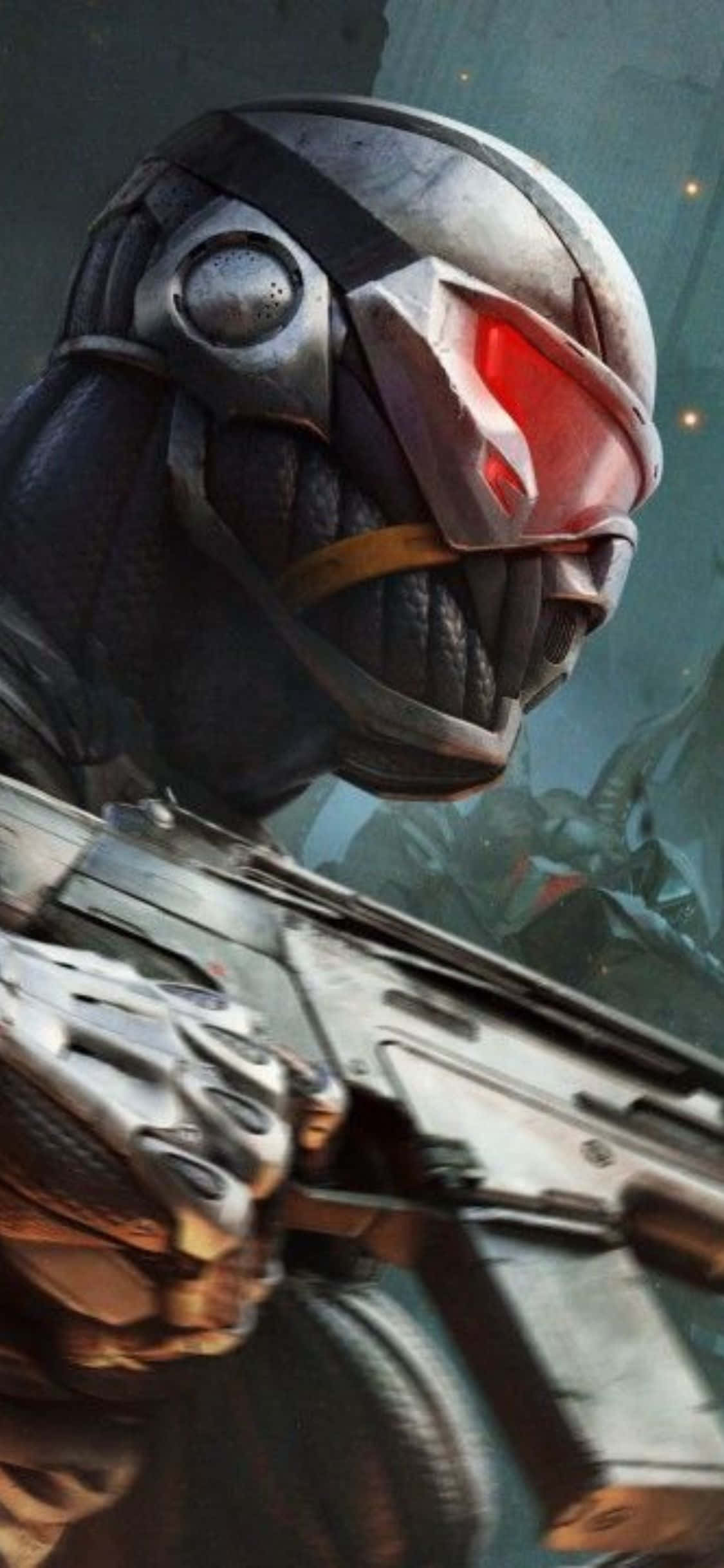 Gør dig klar til en intens spiloplevelse med iPhone X og Crysis 3 Wallpapers